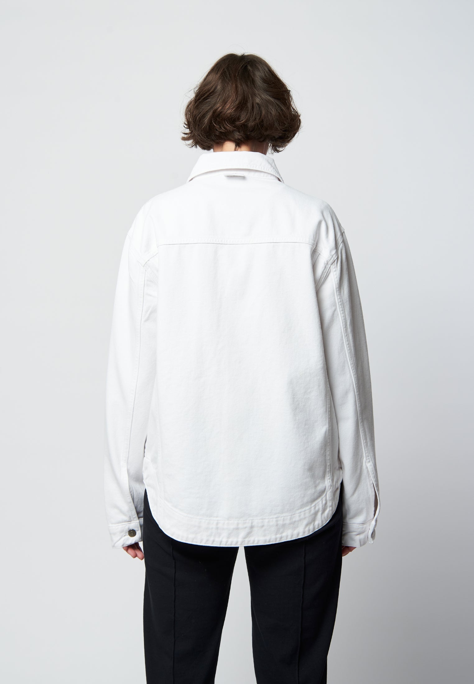 JOU white oversized jacket made of denim