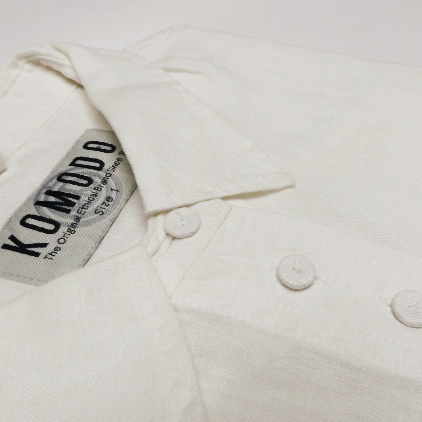 Weisses Hemd KIMONO aus Bio-Leinen von Komodo