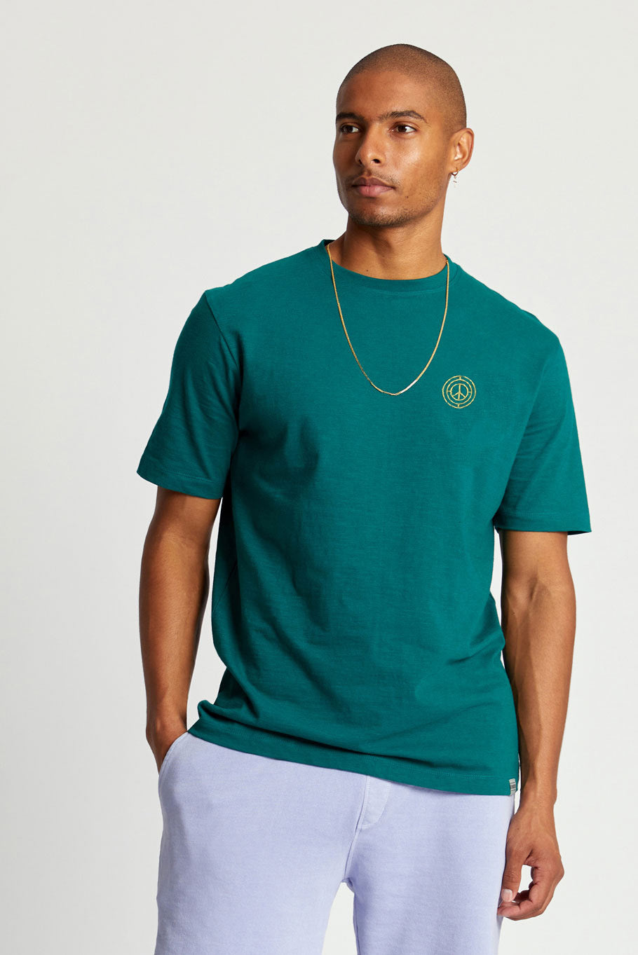 T-shirt vert foncé KIN en coton biologique de Komodo