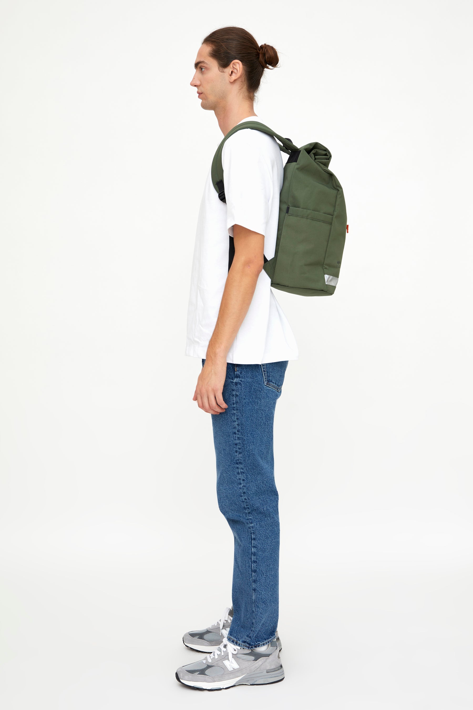 Green Lars Roll Vandra backpack made from recycled PET from Lefrik