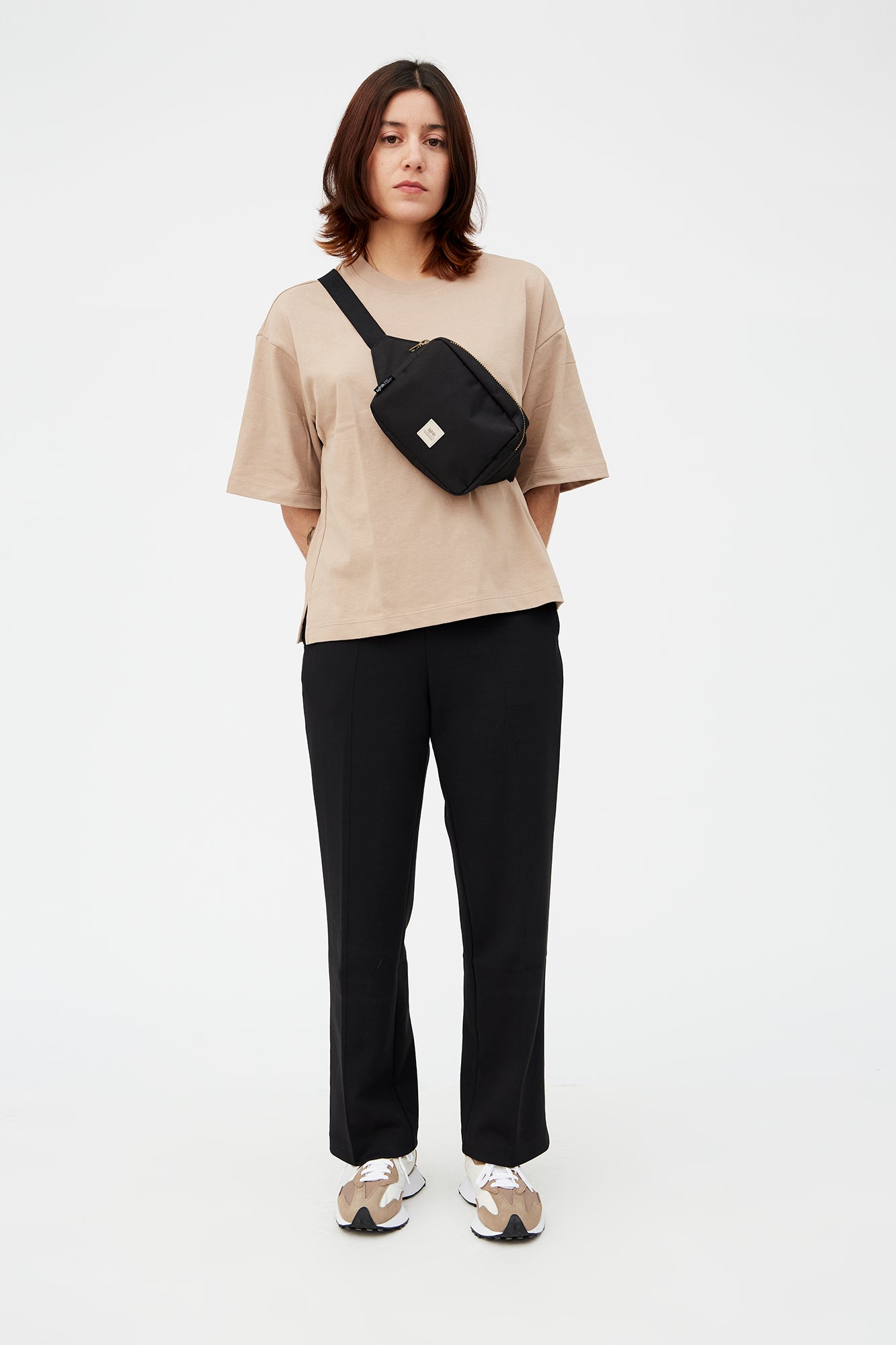 Black Reef Crossbody bum bag made from recycled PET by Lefrik