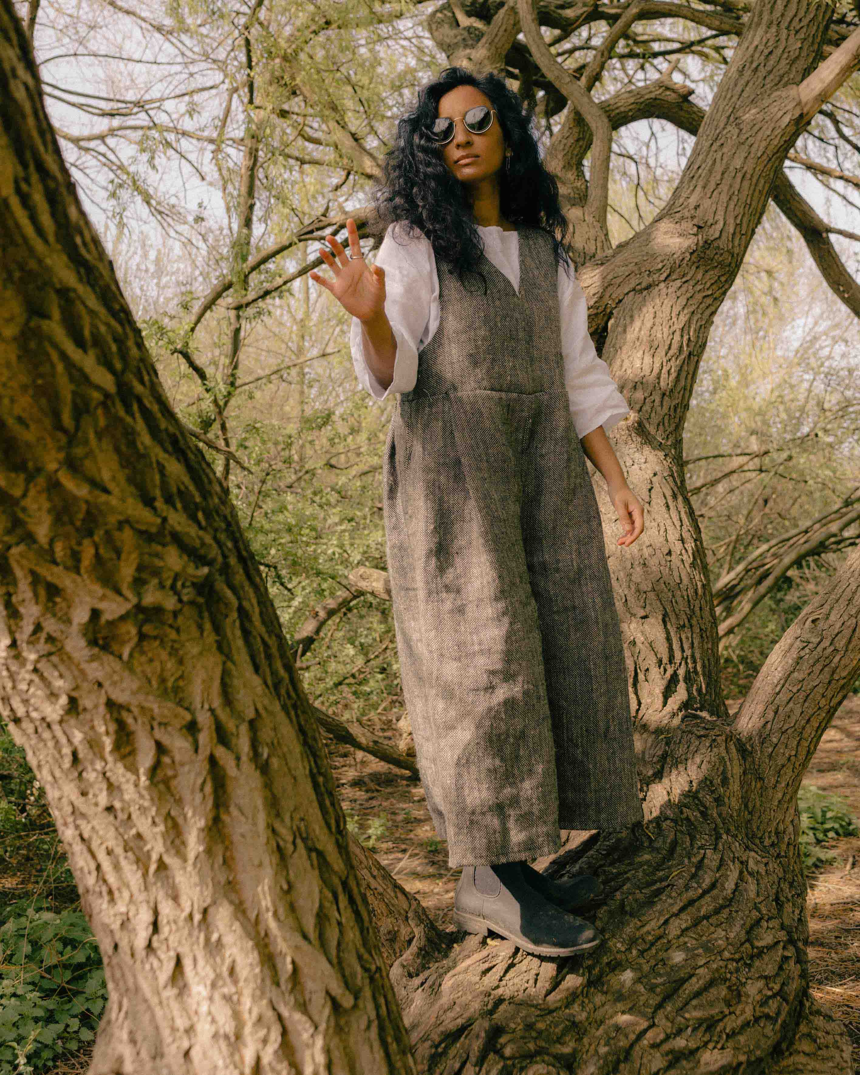 Jumpsuit made from 100% linen