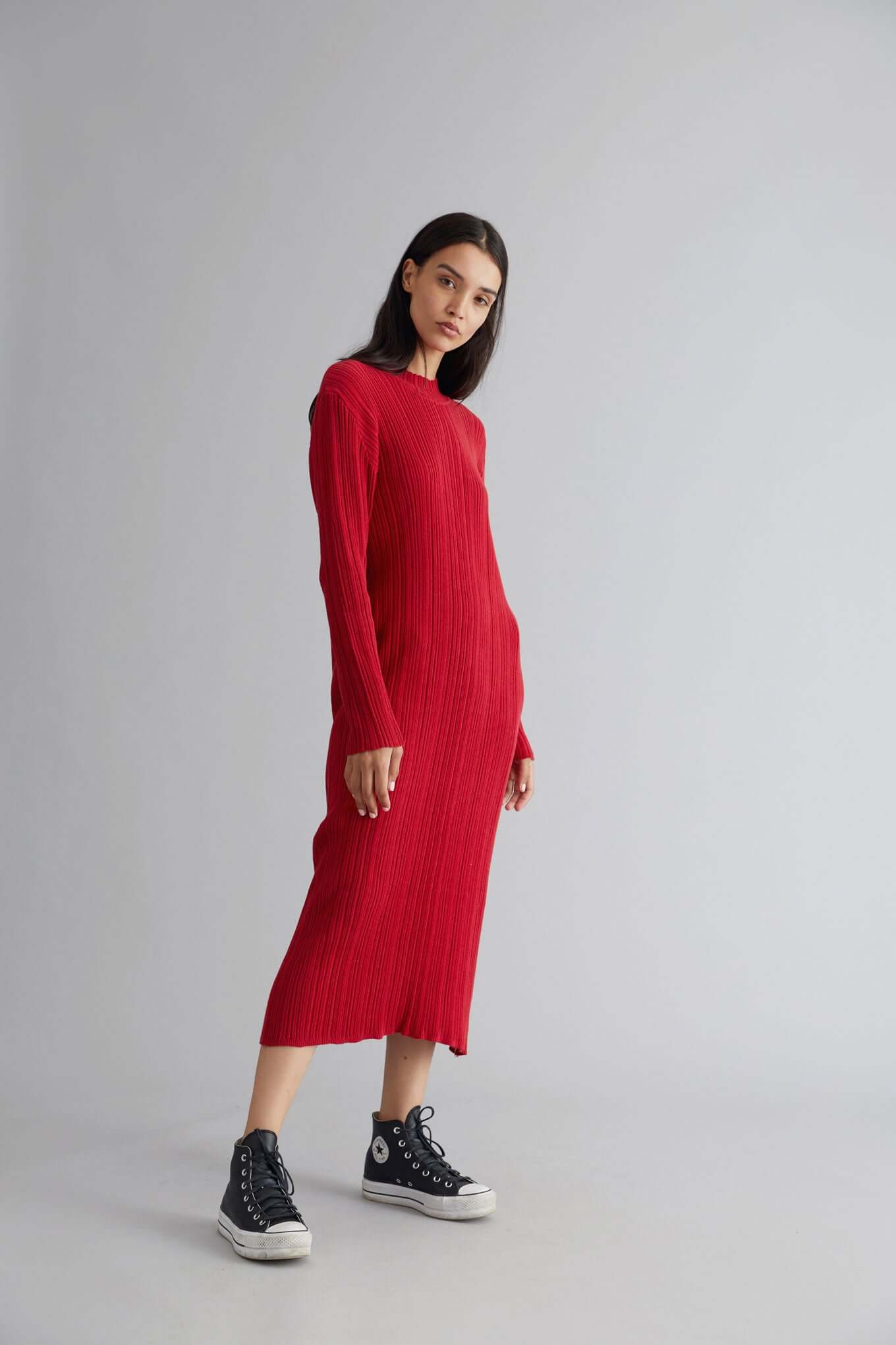 Rotes Kleid MAYUMI aus 100% Bio-Baumwolle von Komodo