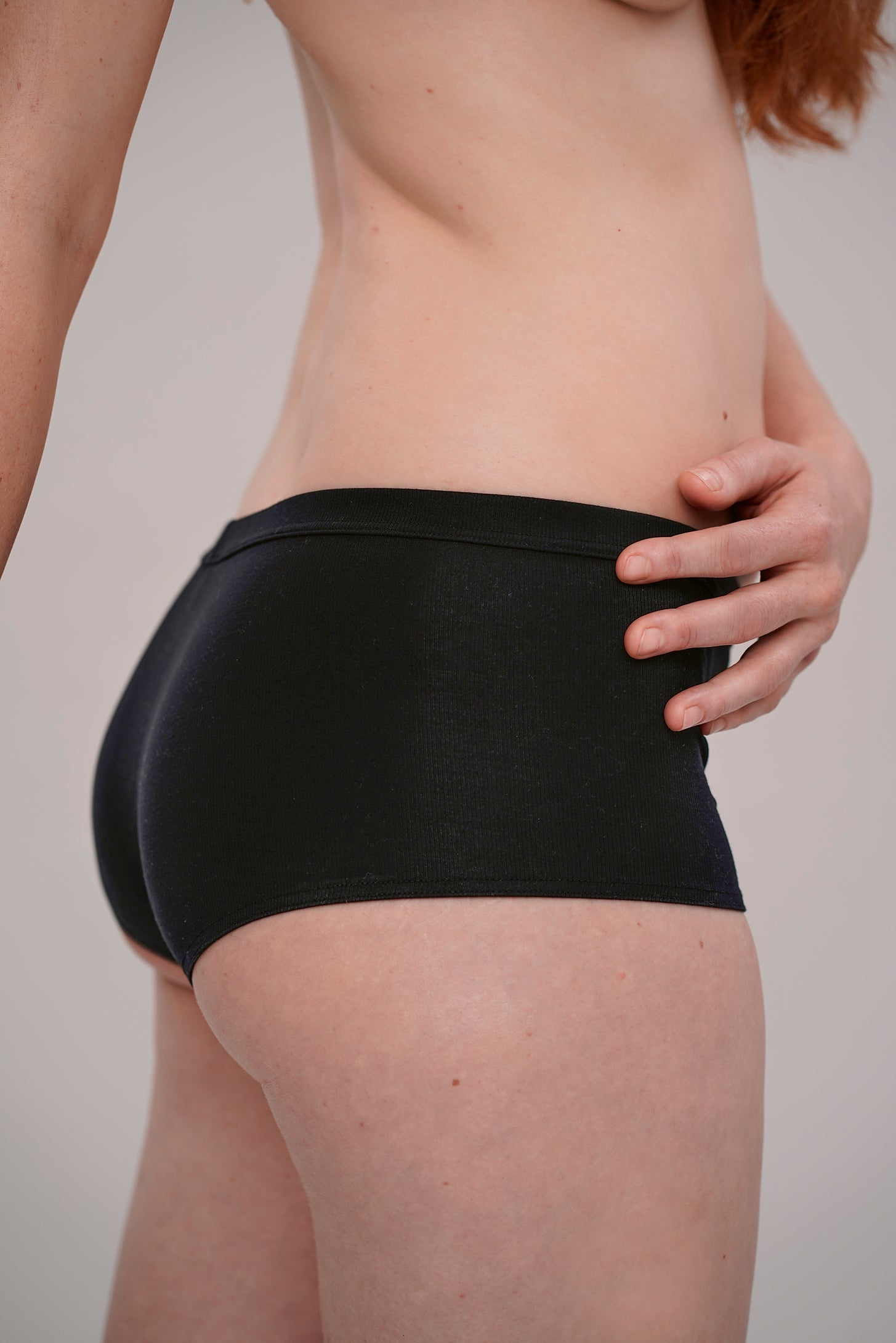Hipster / briefs in black made from natural MicroModal from moi-basics