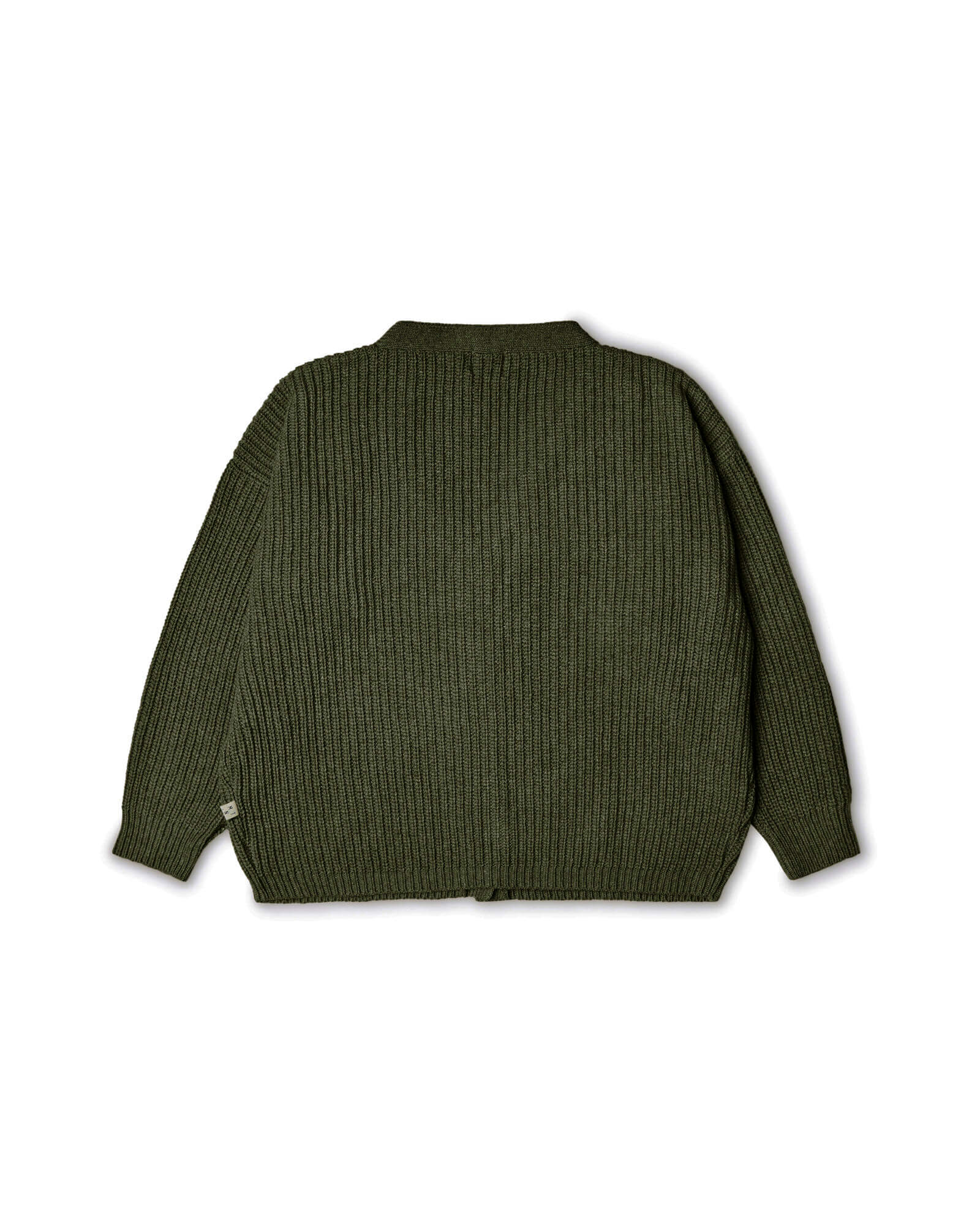Dark green cardigan loden made from recycled &amp; sustainable raw materials from Matona