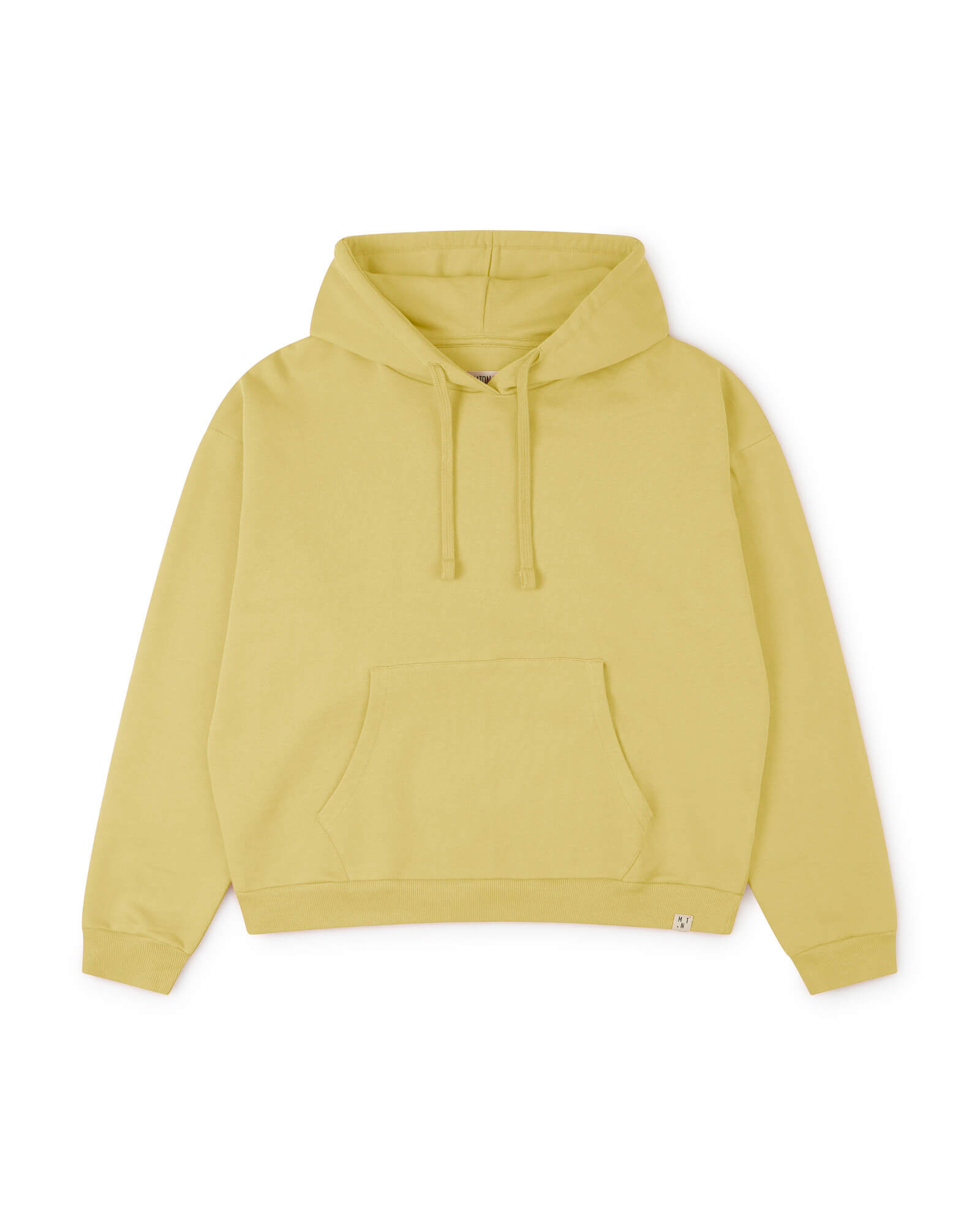 Yellow hoodie citrona made of 100% cotton from Matona