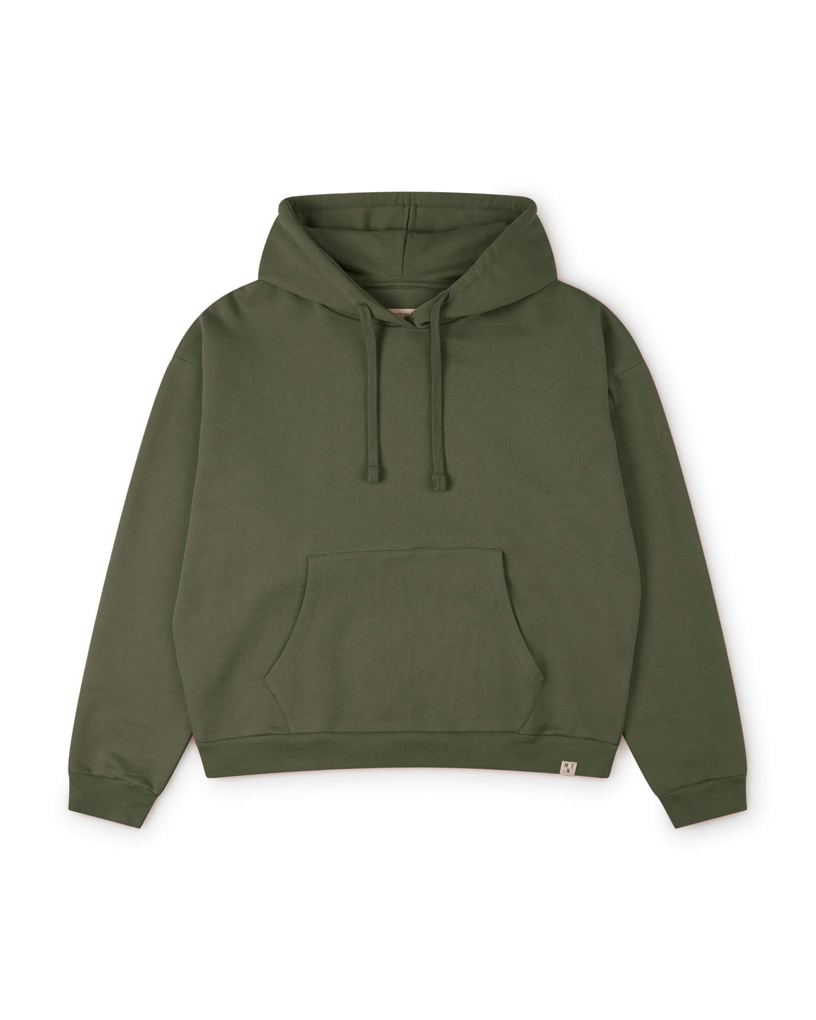 Dark green hoodie myrtle made of 100% cotton from Matona
