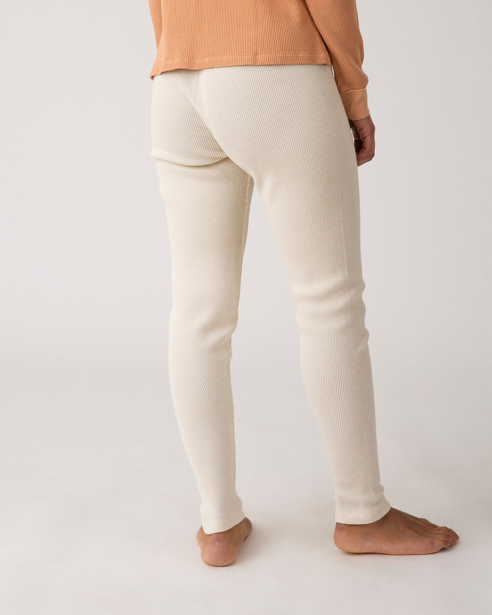 White ecru leggings made of organic cotton from Matona