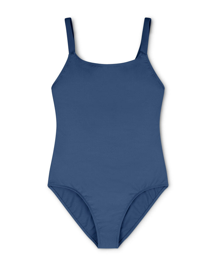 Blue swimsuit dove blue made of ECONYL® Regenerated Nylon by Matona
