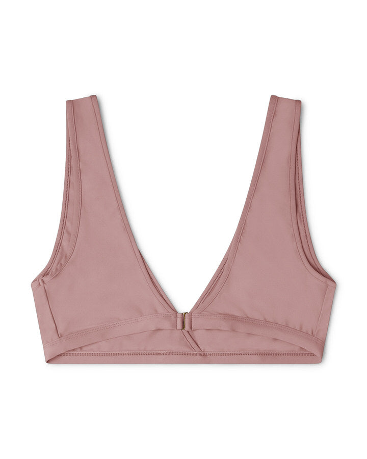 Pink bikini top dusty pink made of ECONYL® Regenerated Nylon by Matona