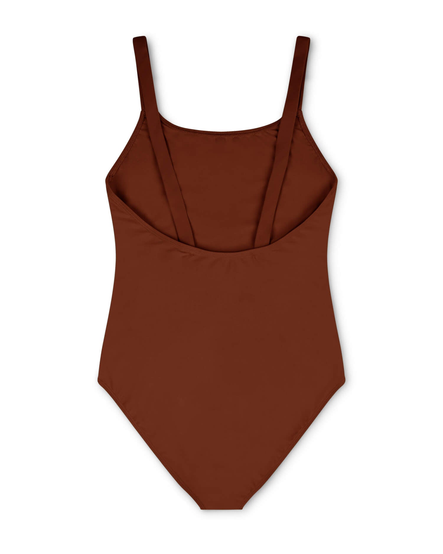 Red-brown swimsuit made from recycled polyamide from Matona
