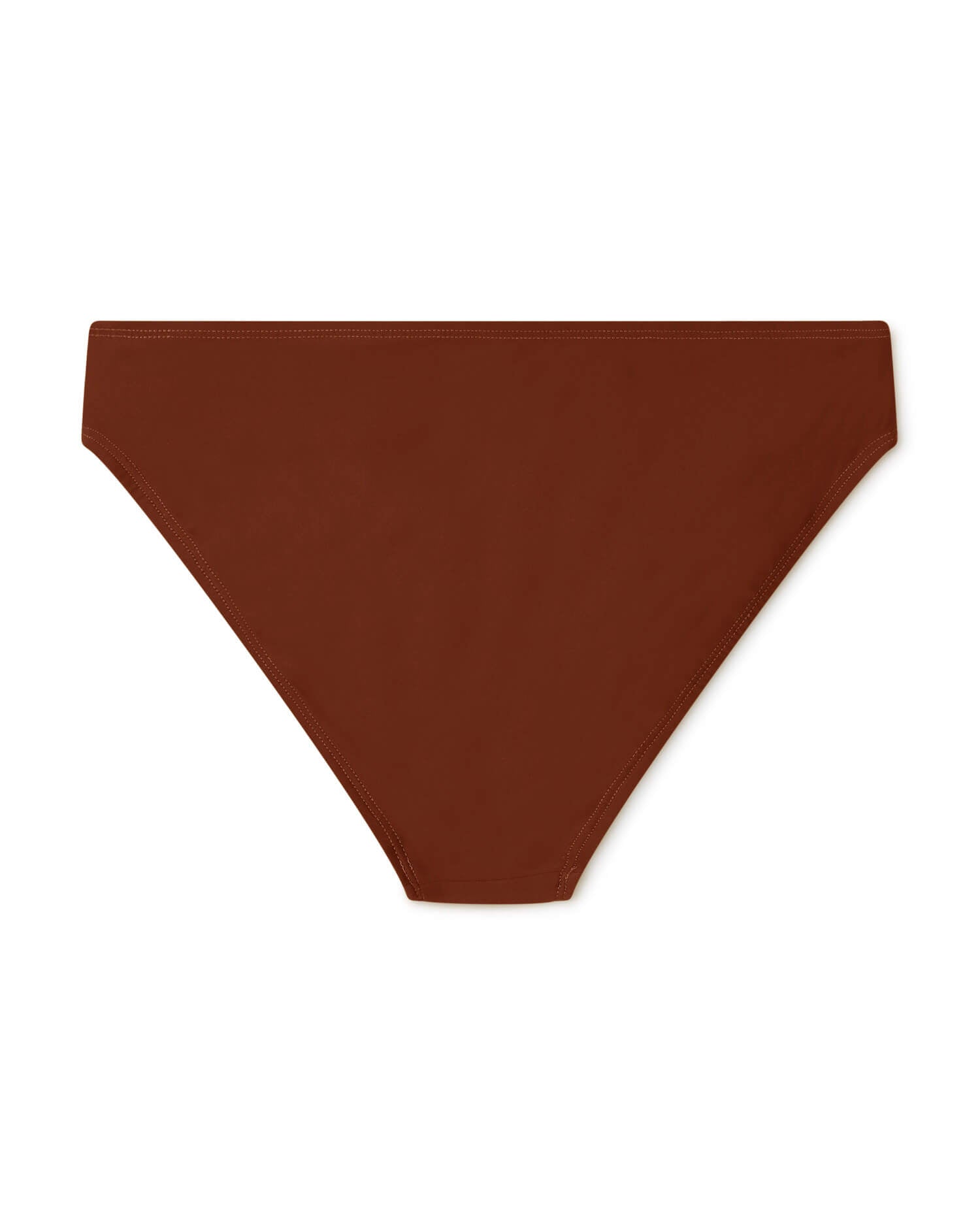 Red-brown bikini bottom made from recycled polyamide from Matona