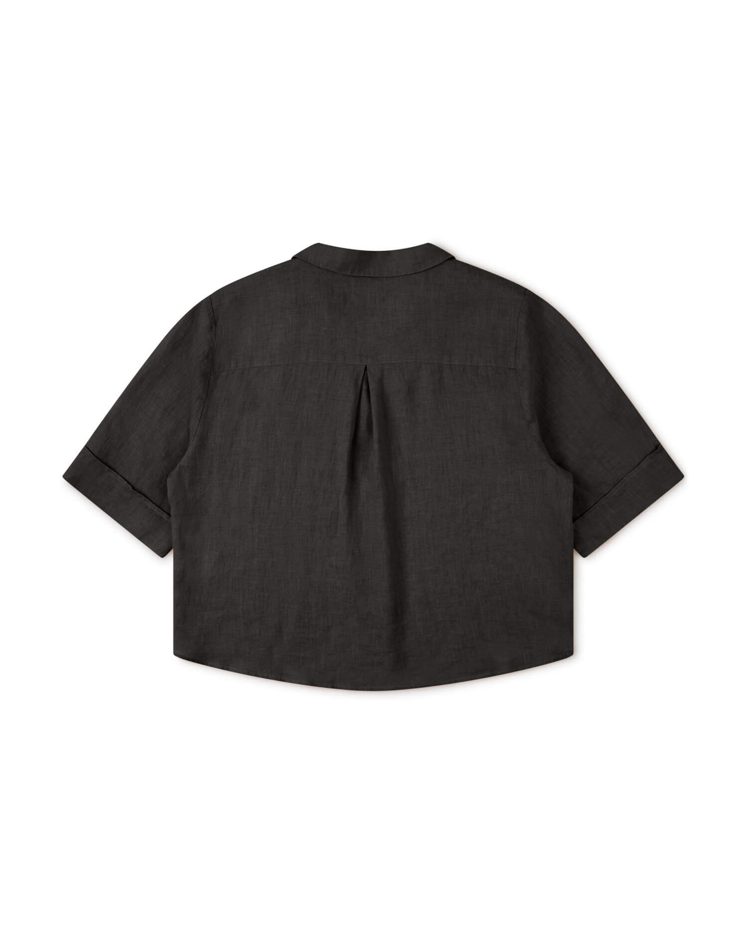 Schwarze Bluse aus Leinen von Matona
