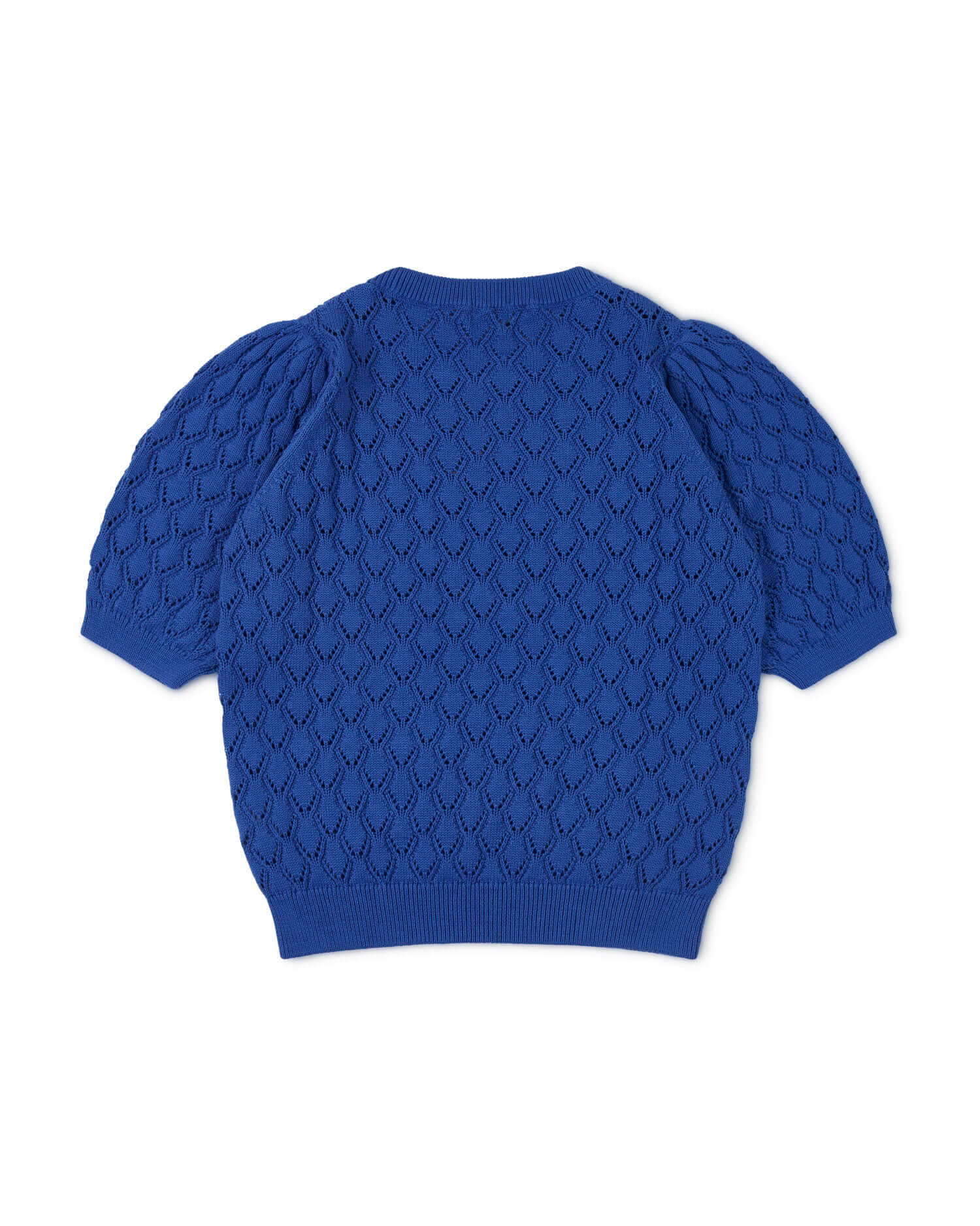 Chemisier tricoté bleu en coton 100% biologique de Matona