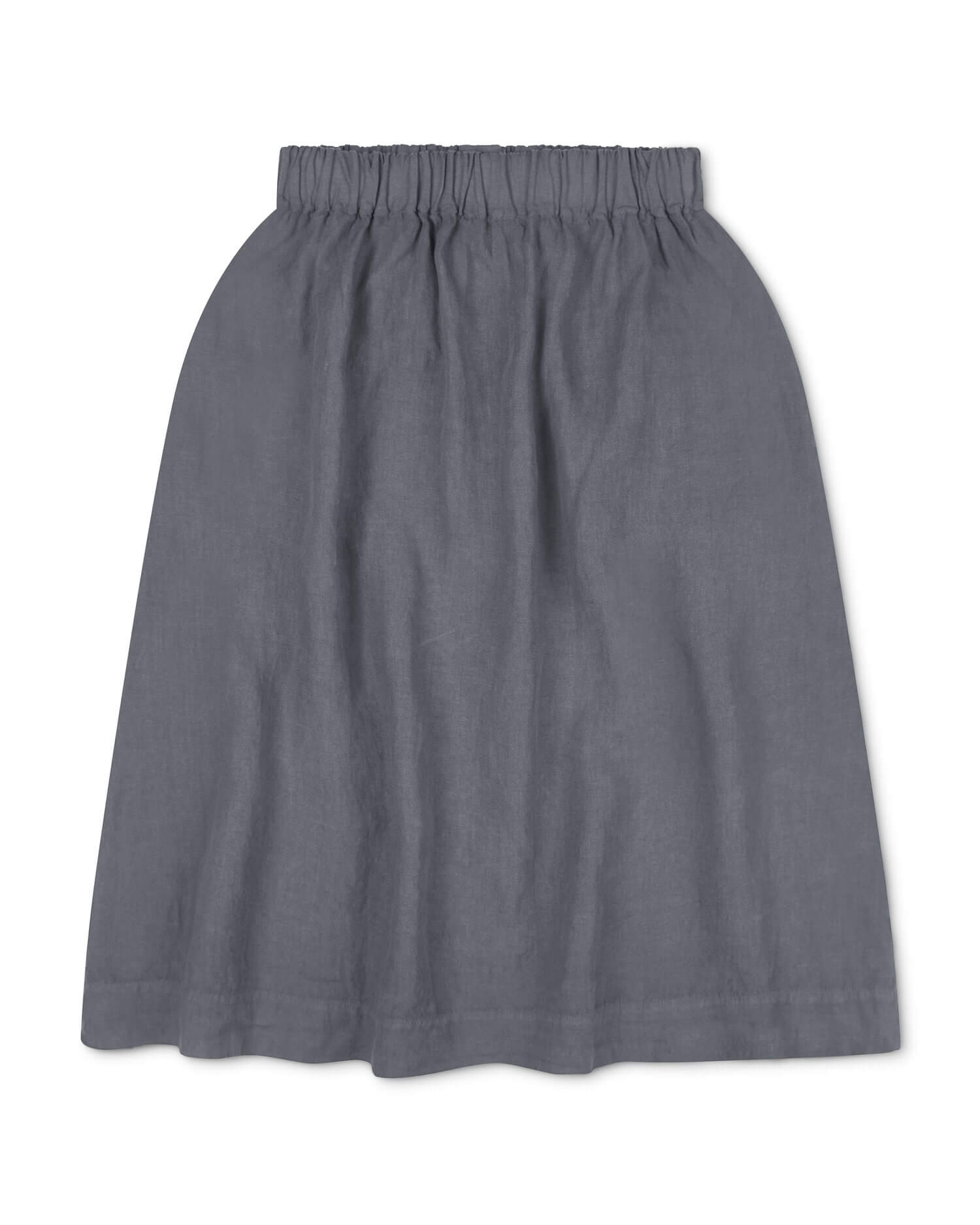 Blue linen midi skirt from Matona