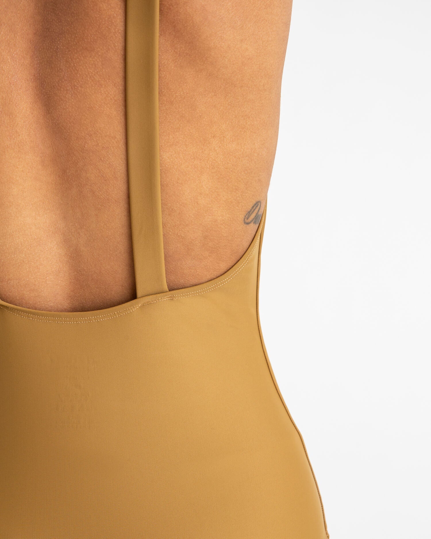 Brown swimsuit made from recycled polyamide from Matona