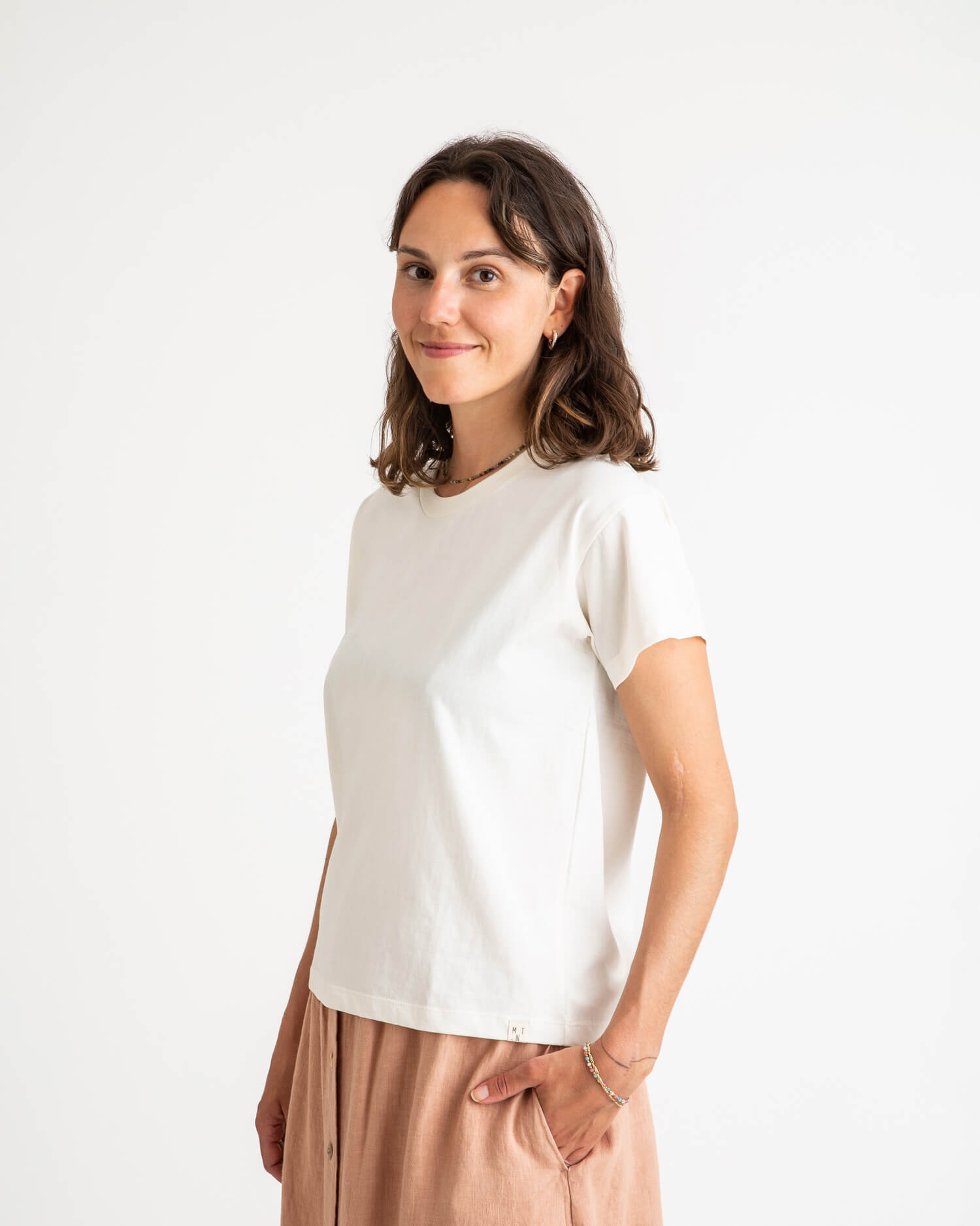 Weisses T-Shirt Essential aus 100% Bio-Baumwolle von Matona