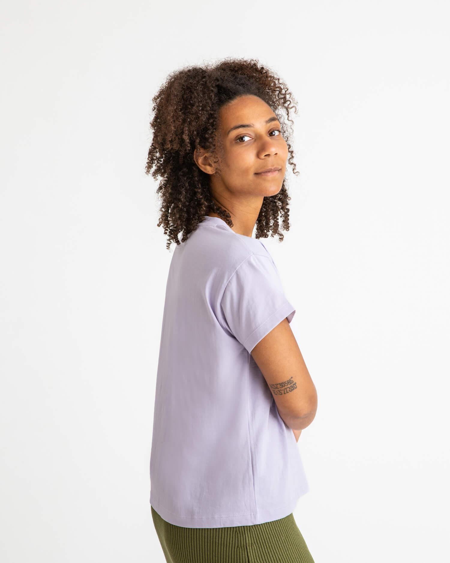 T-shirt violet essentiel en coton 100% biologique de Matona
