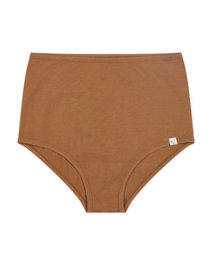 Brown toffee briefs made from organic cotton by Matona