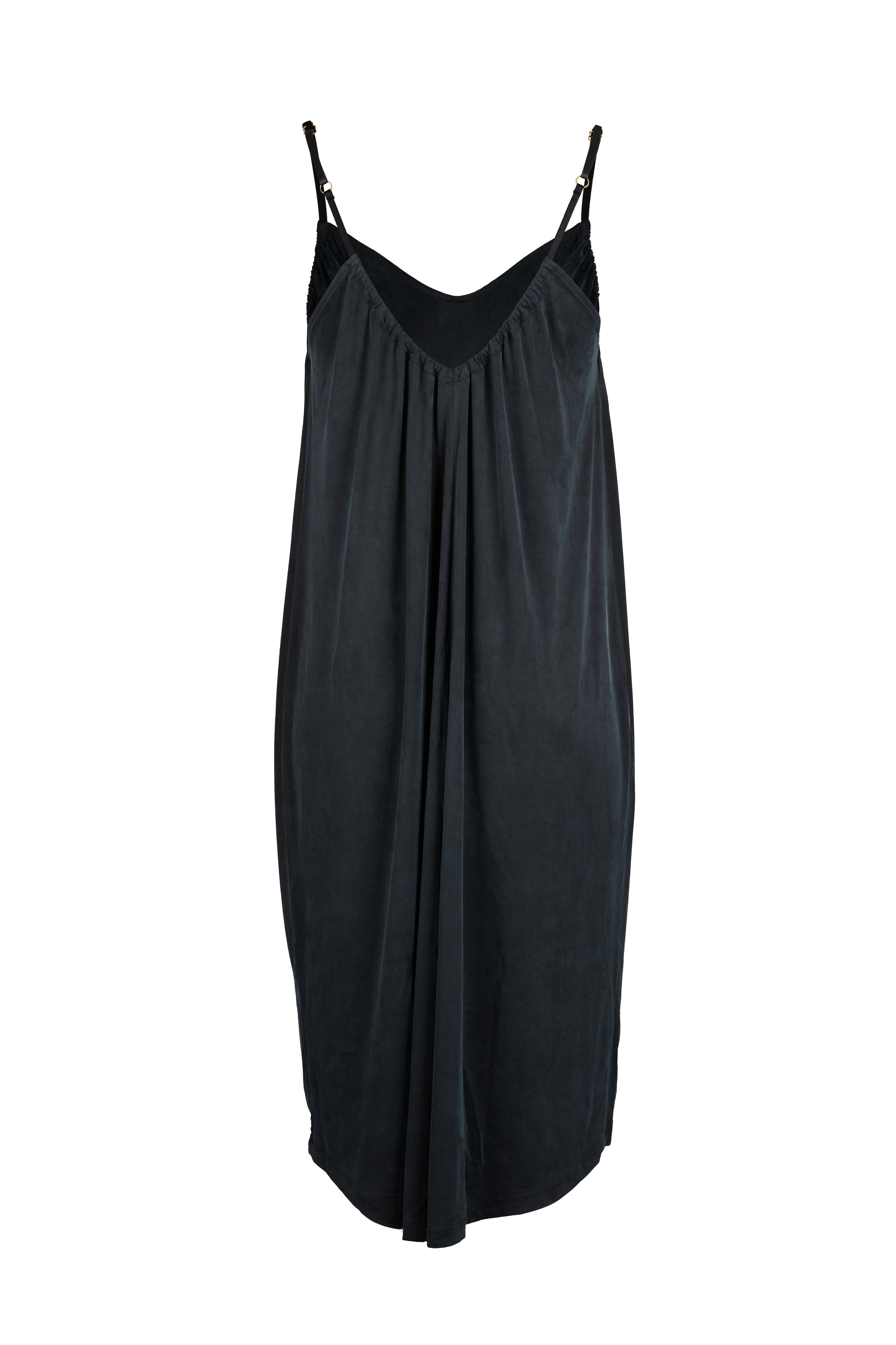 Schwarzes Kleid aus Cupro von MOYA KALA