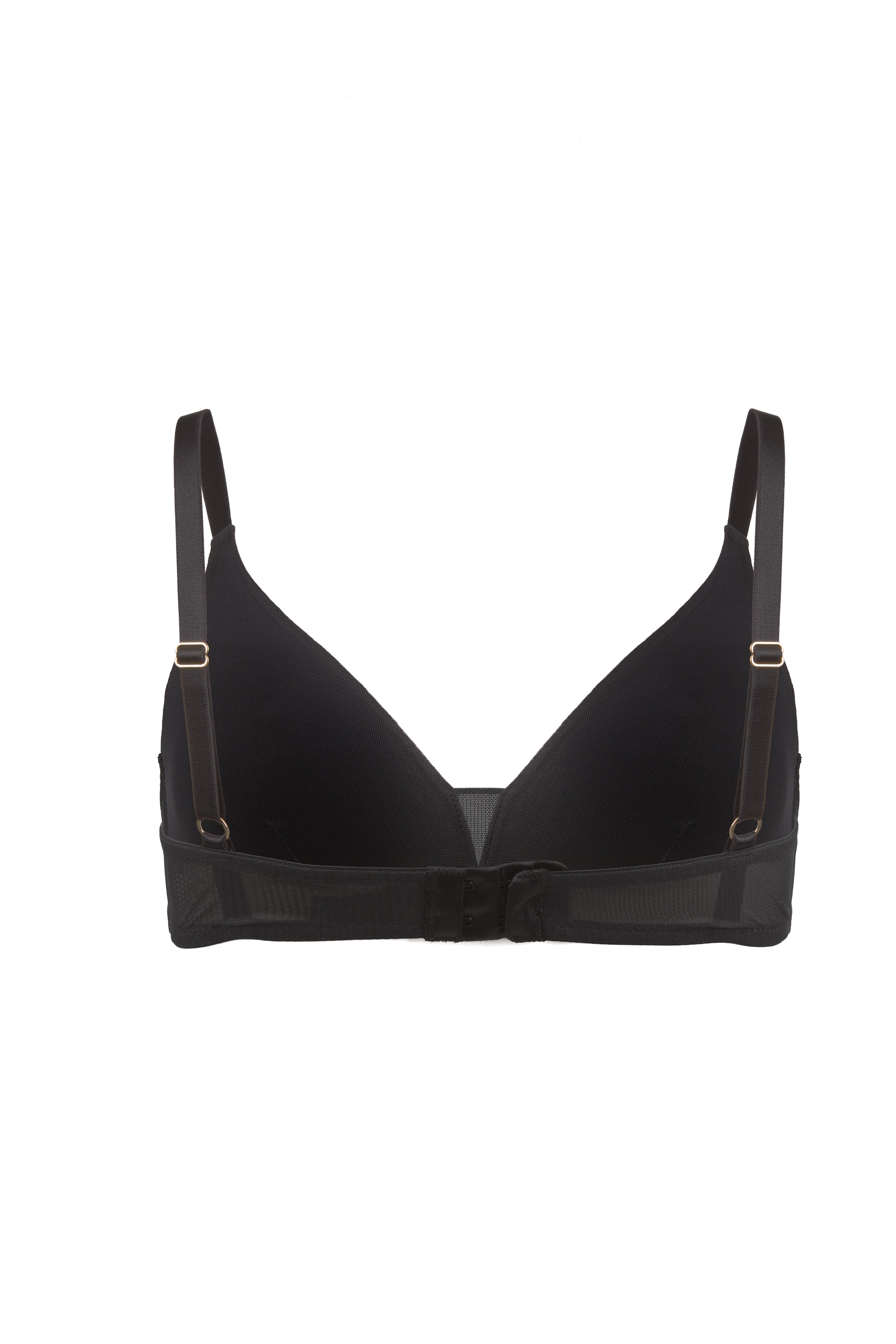 Black, non-wired bra Pure Soft made of polyamide by MOYA KALA