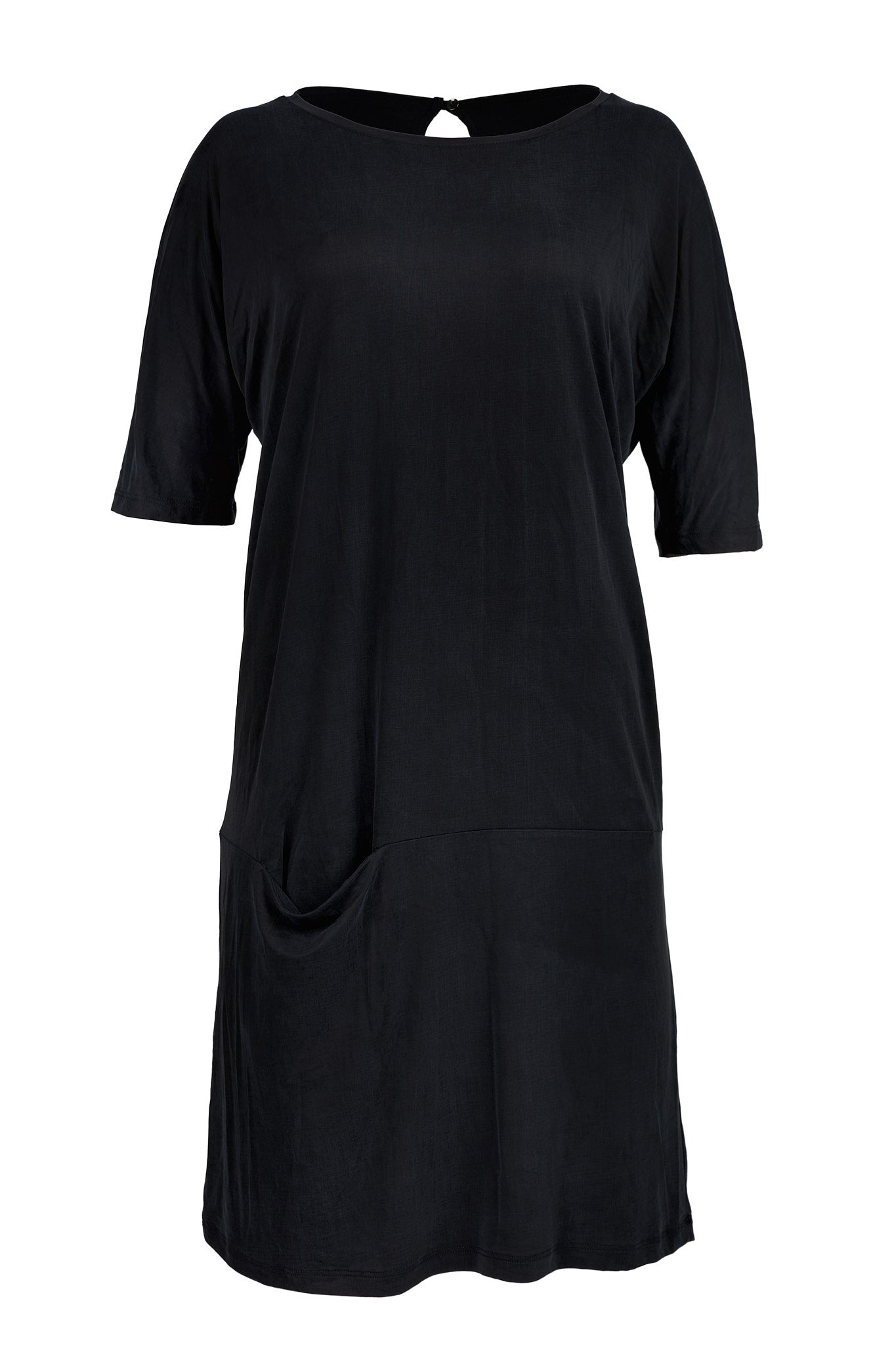 Schwarzes Kleid Day Night aus Cupro von MOYA KALA