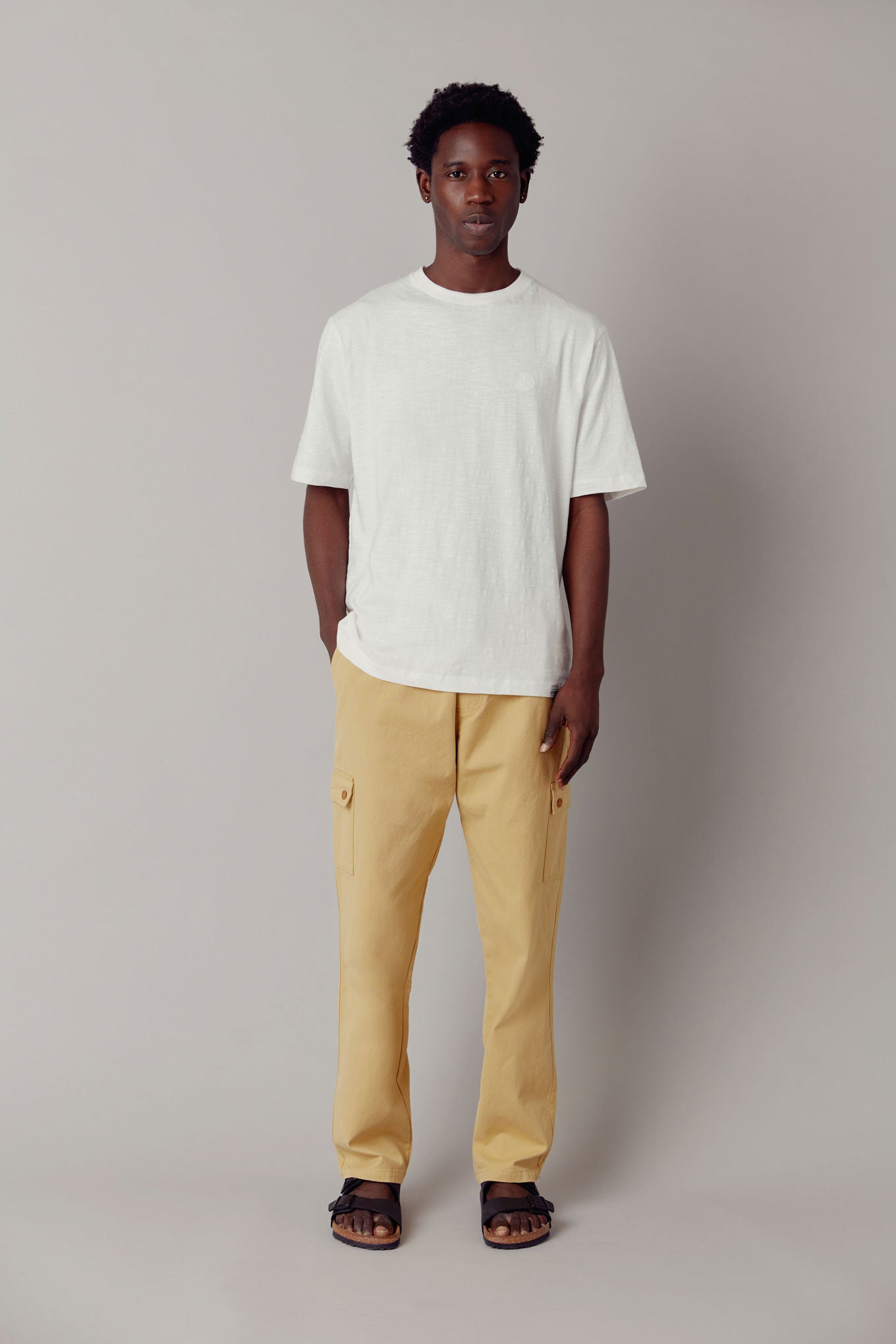Pantalon Oscar beige en coton 100% biologique de Komodo