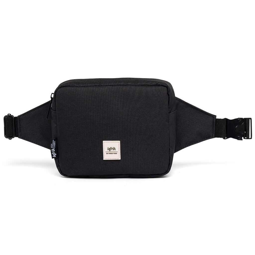 Black Reef Crossbody bum bag made from recycled PET by Lefrik