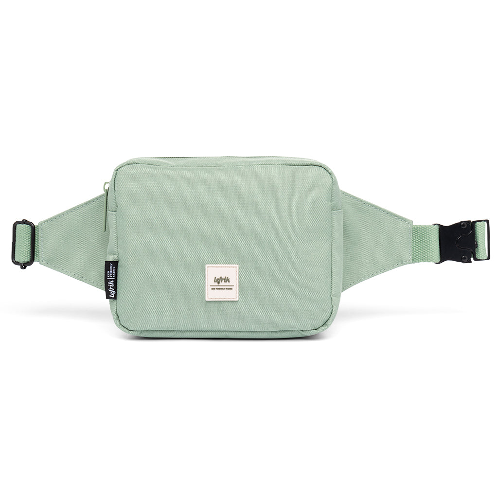Light green Reef Crossbody bum bag made from recycled PET by Lefrik