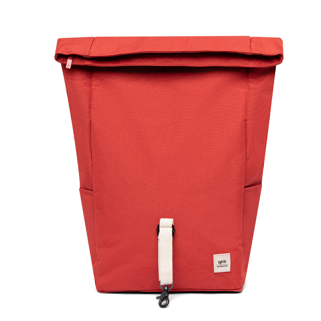 Roter Rucksack Roll Mini aus recyceltem PET von Lefrik