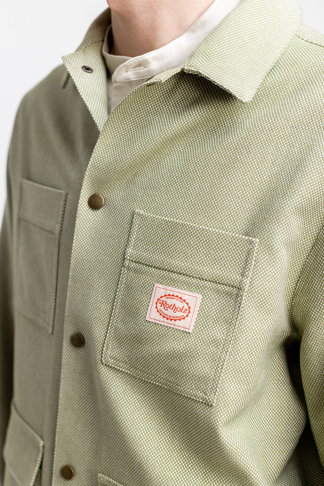 Light green jacket Light made from 100% organic cotton from Rotholz