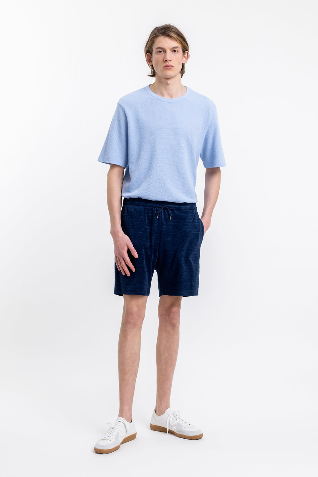 Dark blue sweat shorts made from 100% organic cotton from Rotholz