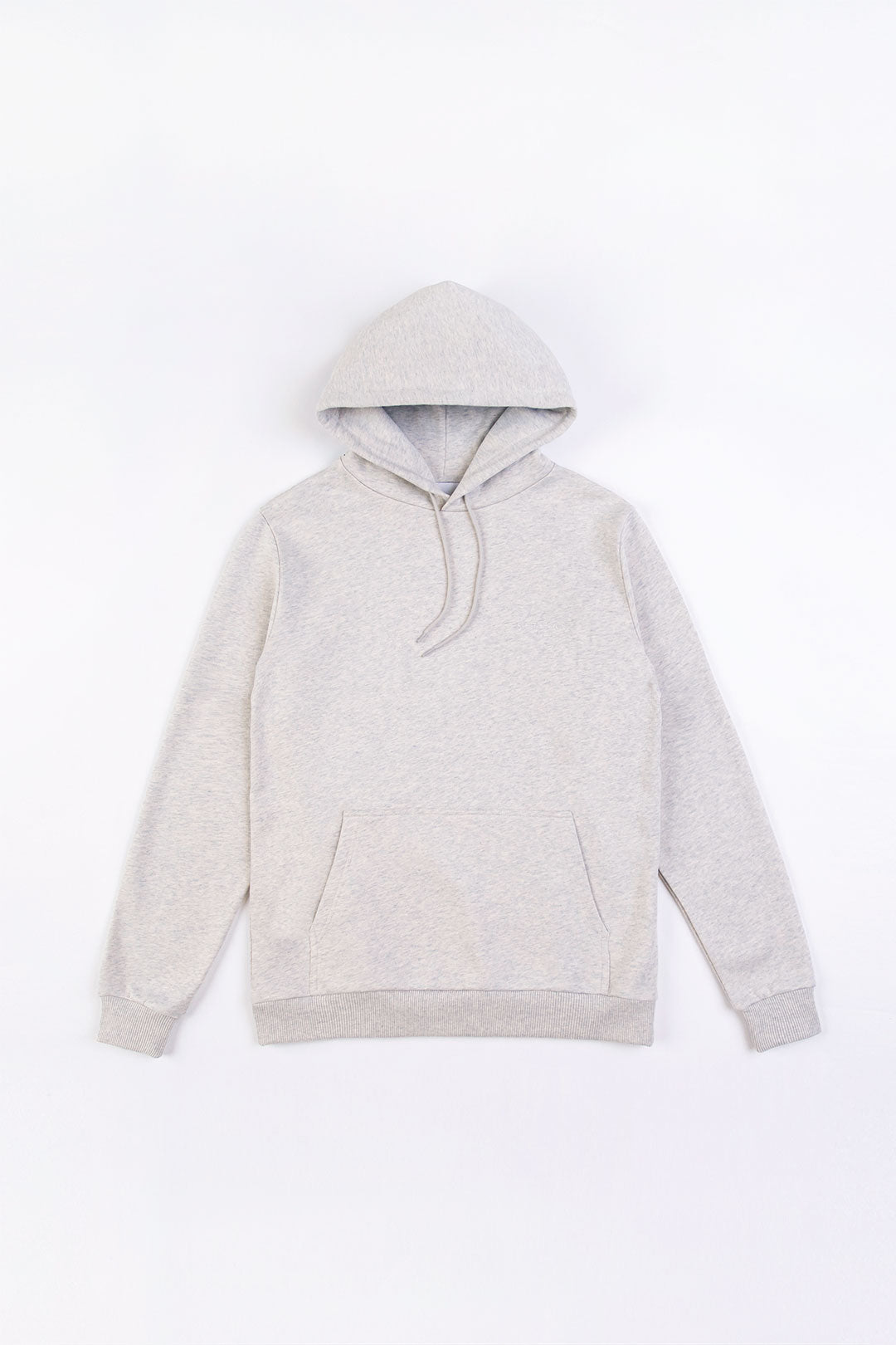 Light gray hoodie logo made of 100% organic cotton from Rotholz
