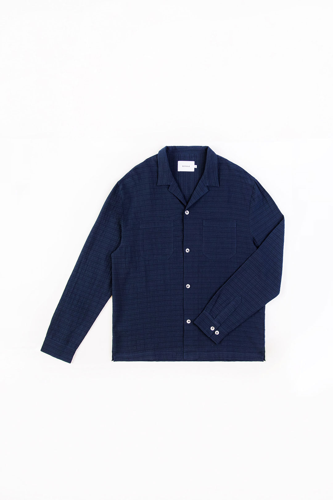 Dark blue Leisure shirt made from 100% organic cotton from Rotholz