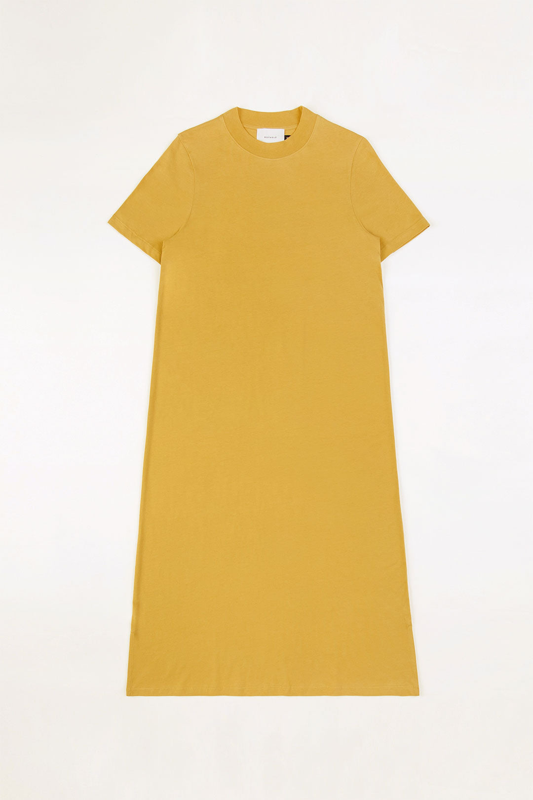 Gelbes T-Shirt-Kleid aus 100% Bio-Baumwolle von Rotholz