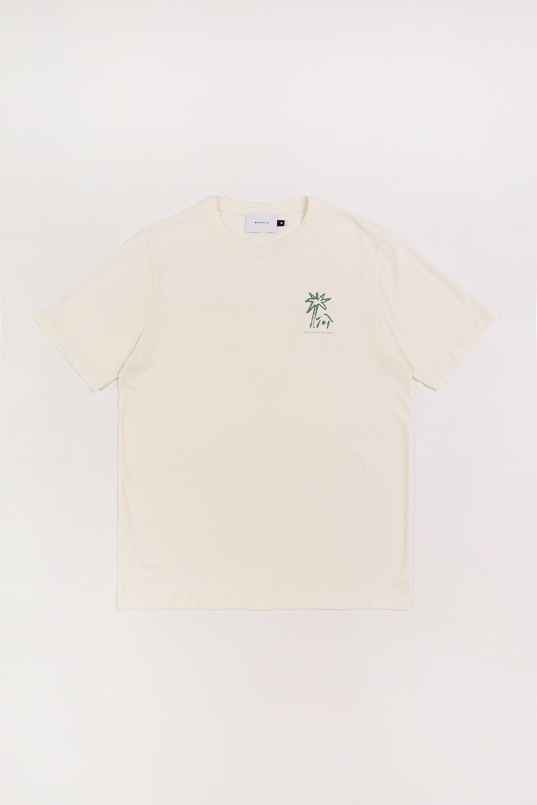 White Beachside T-shirt made from 100% organic cotton from Rotholz
