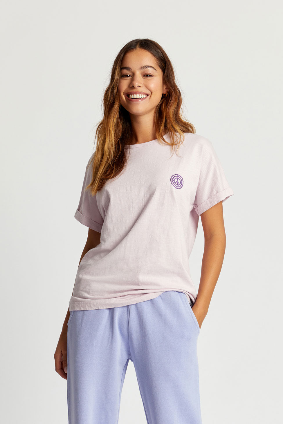 Purple T-shirt SUNRISE made of organic cotton from Komodo