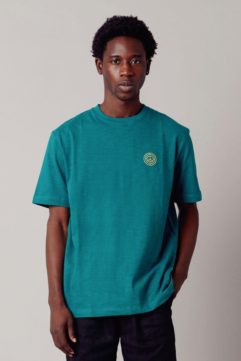 T-shirt SURF vert foncé en coton biologique de Komodo