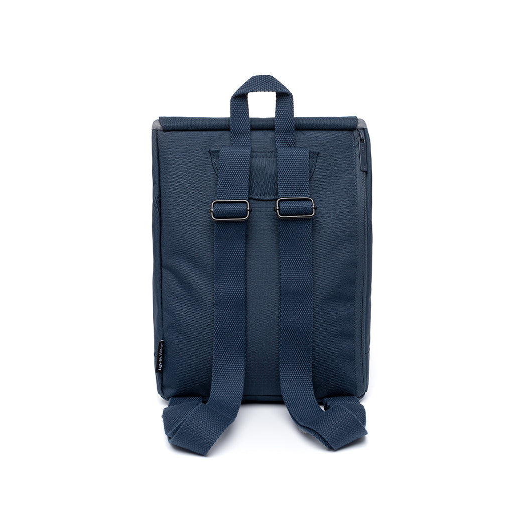 Dark blue Scout Mini backpack made from recycled PET from Lefrik