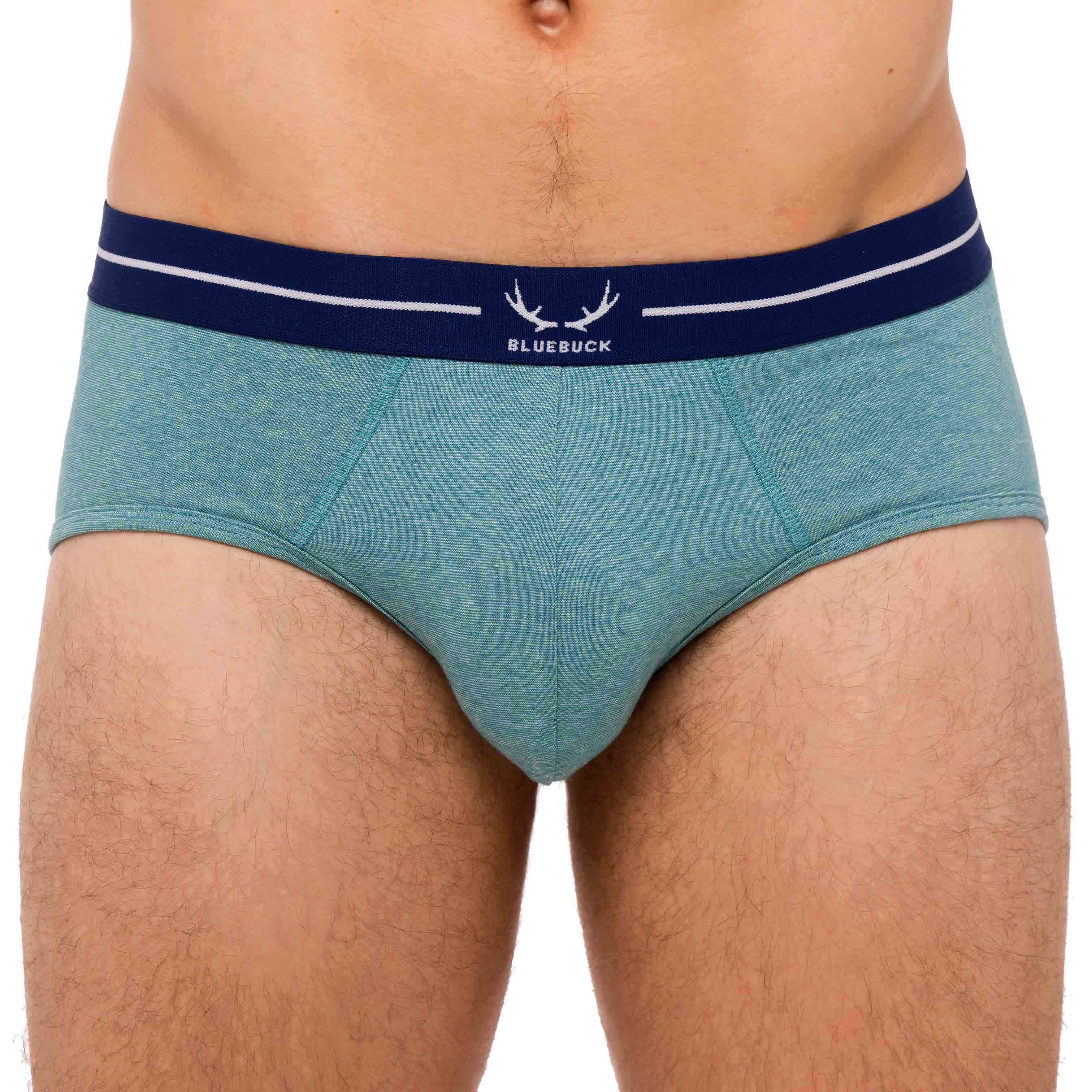 Mint green underpants made of organic cotton from Bluebuck