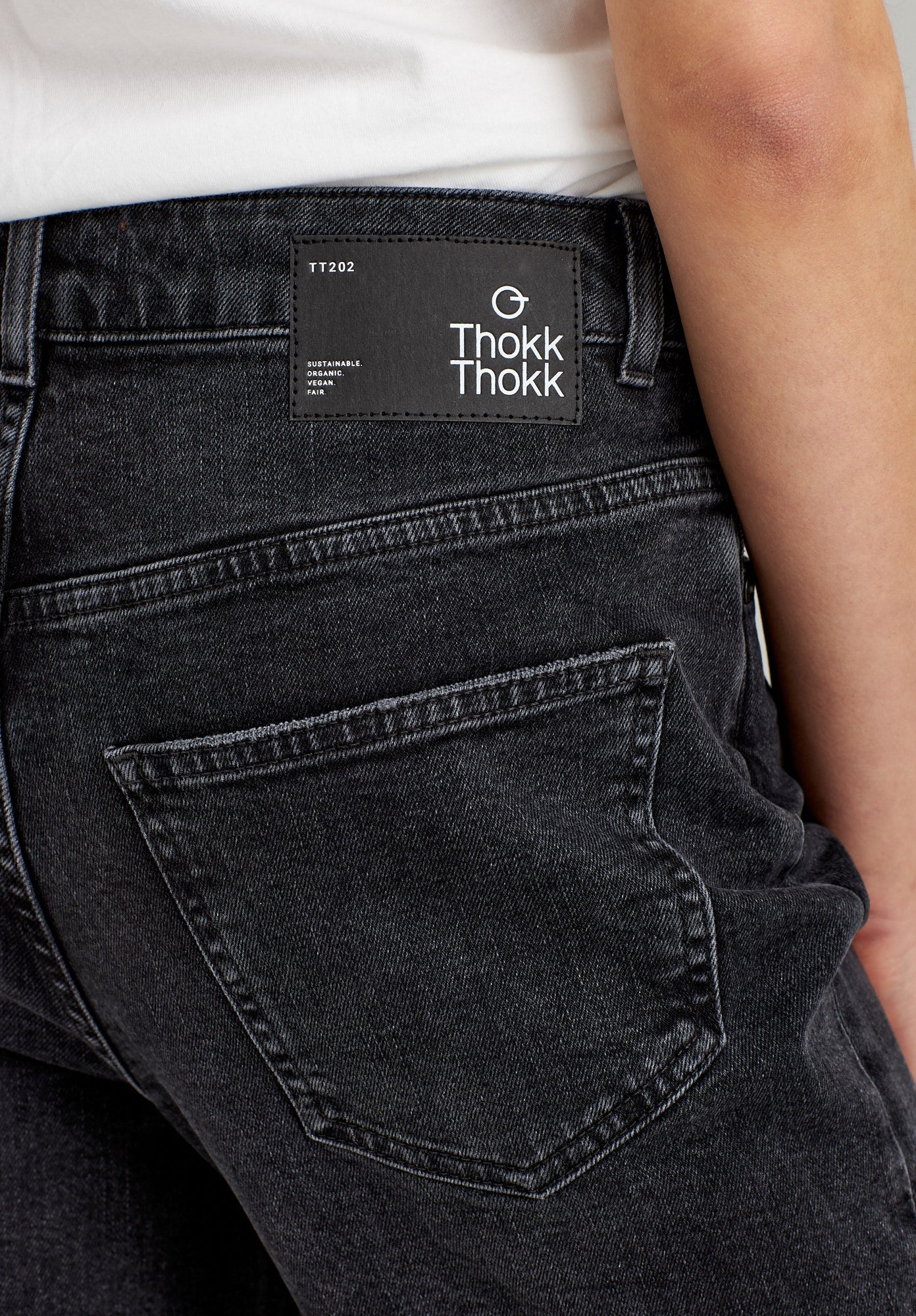 Blue trousers TT202 made of organic cotton from Thokkthokk