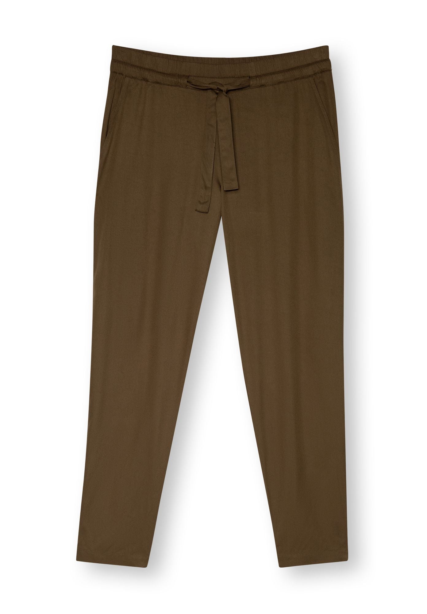 Brown trousers TT61 made of ECOVERO™ by Thokkthokk