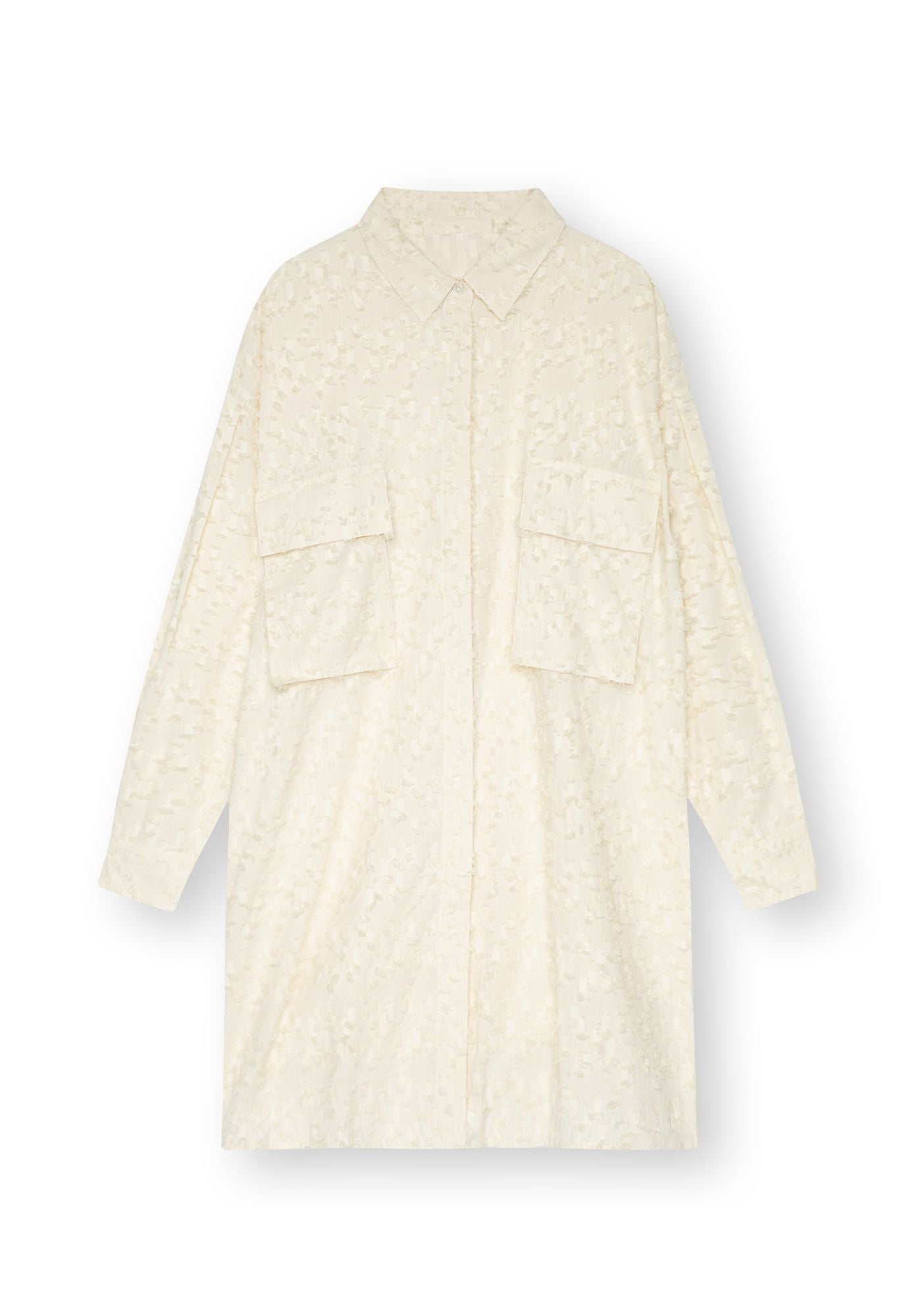 Robe chemise beige TT92 en coton 100% biologique de Thokkthokk