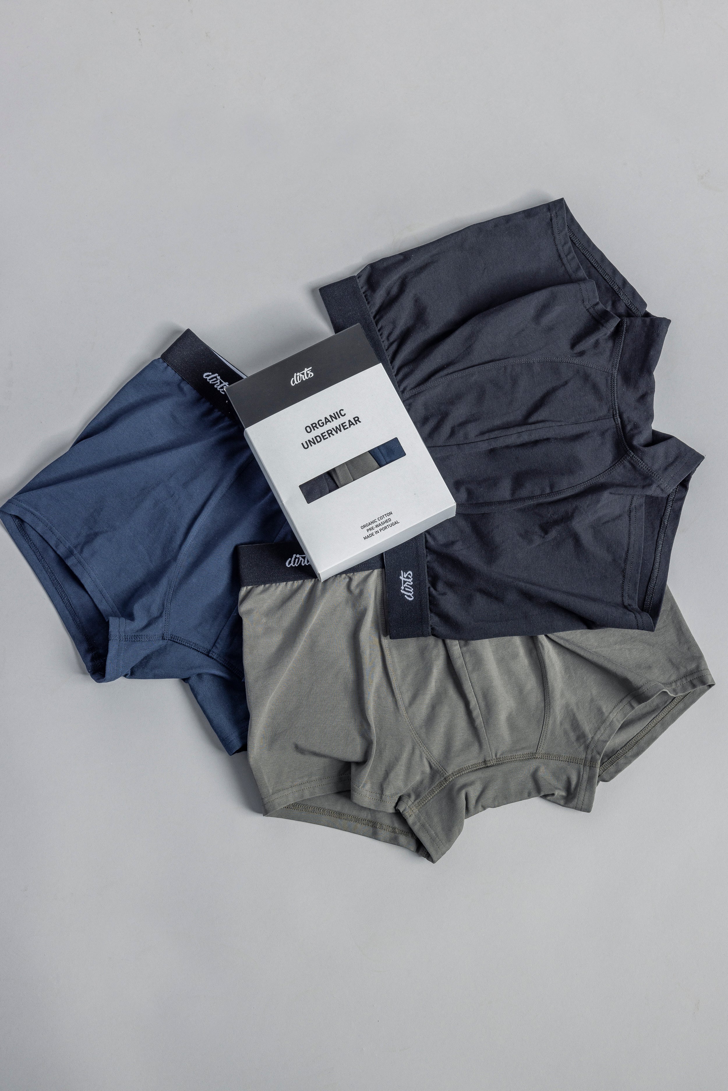 Boxer shorts 3-pack made of organic cotton from DIRTS