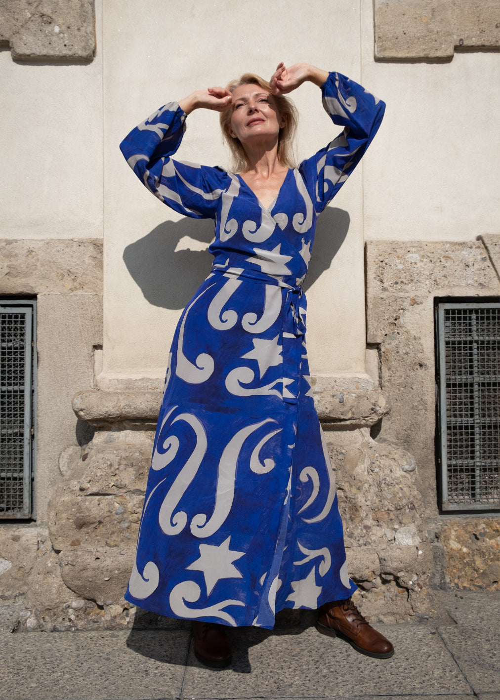 PRE-ORDER Beatrix Dress Picasso Blue