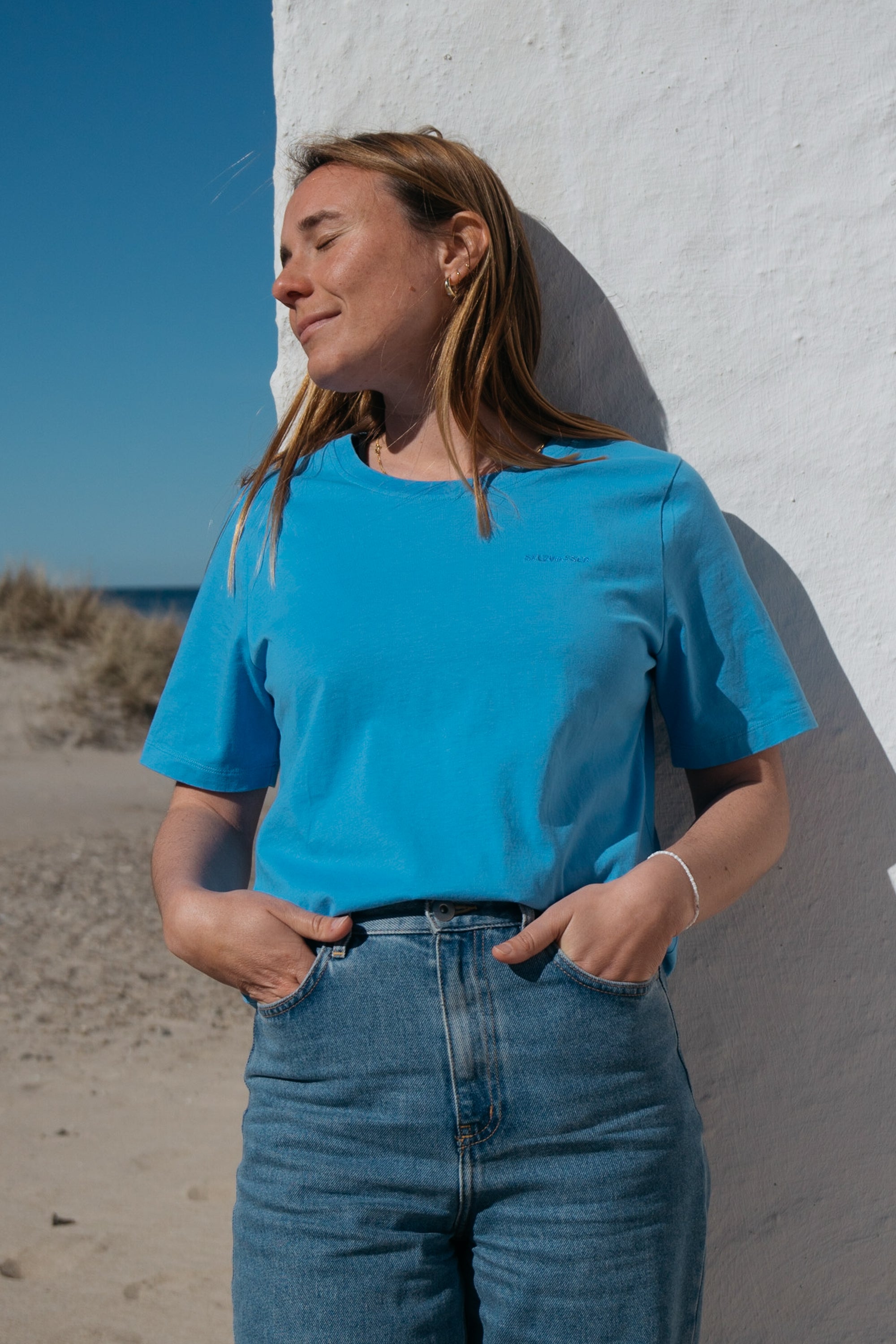 T-Shirt Lova Hellblau aus Bio Baumwolle von Salzwasser
