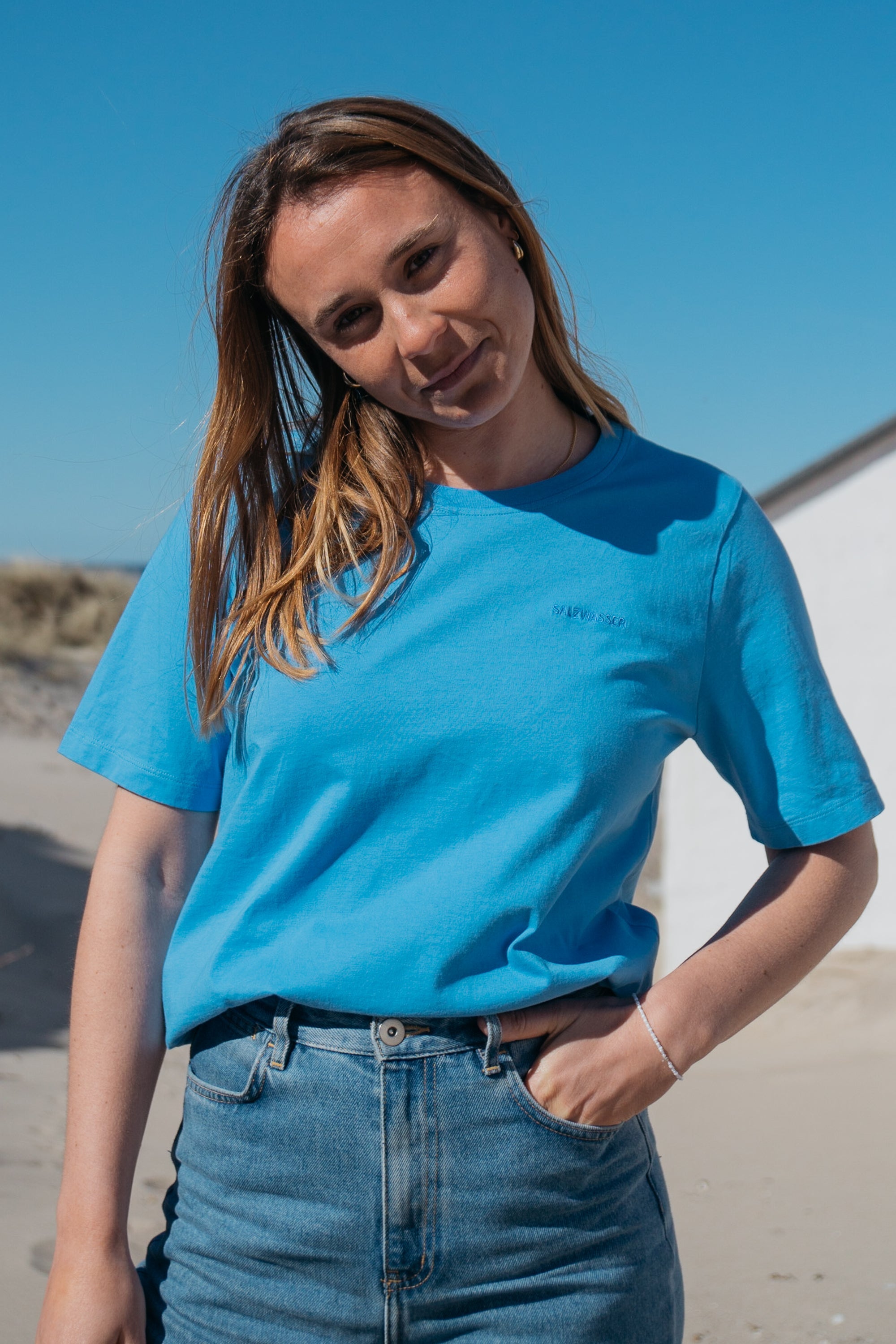 T-Shirt Lova Hellblau aus Bio Baumwolle von Salzwasser