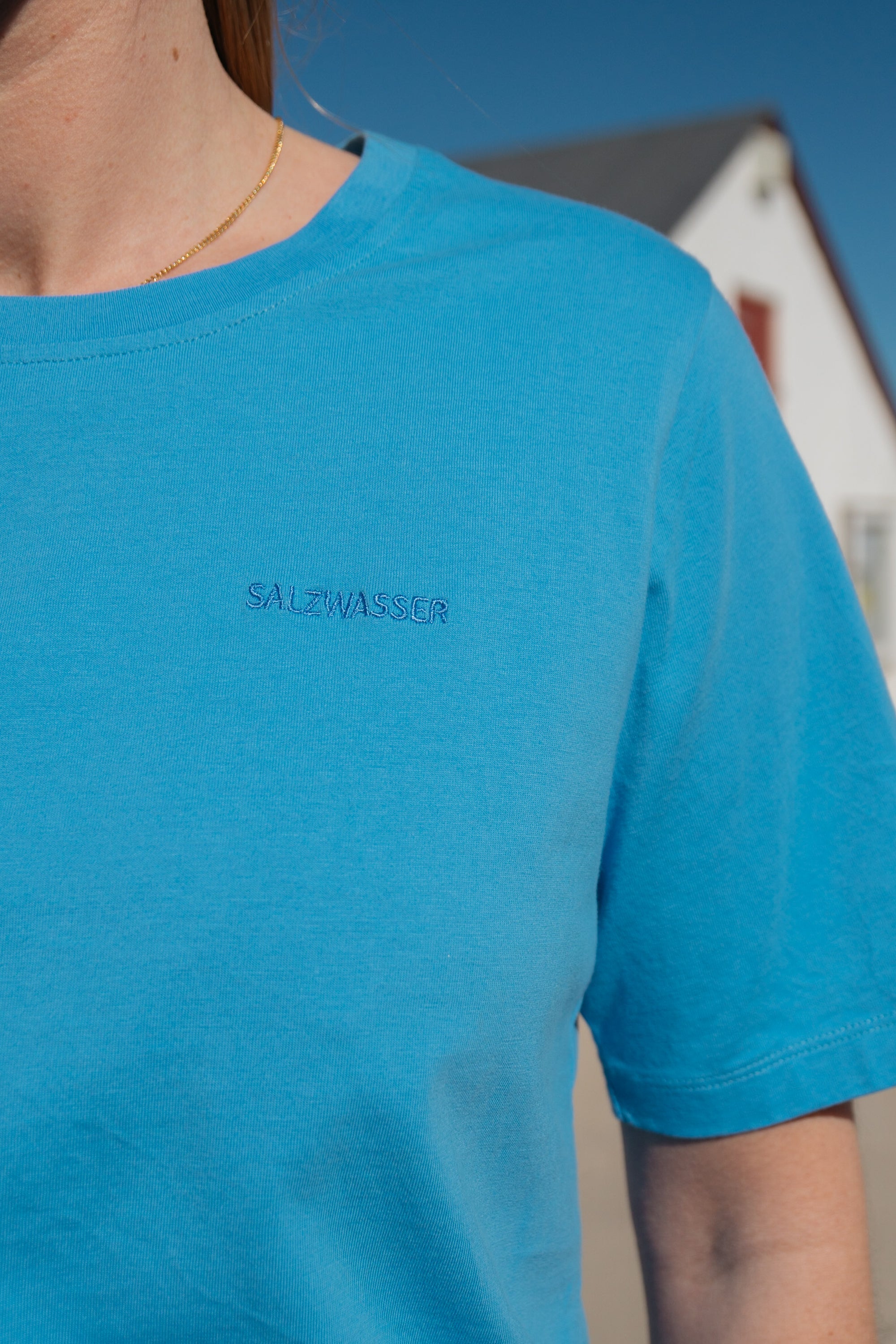 T-shirt Lova light blue made of organic cotton from Salzwasser