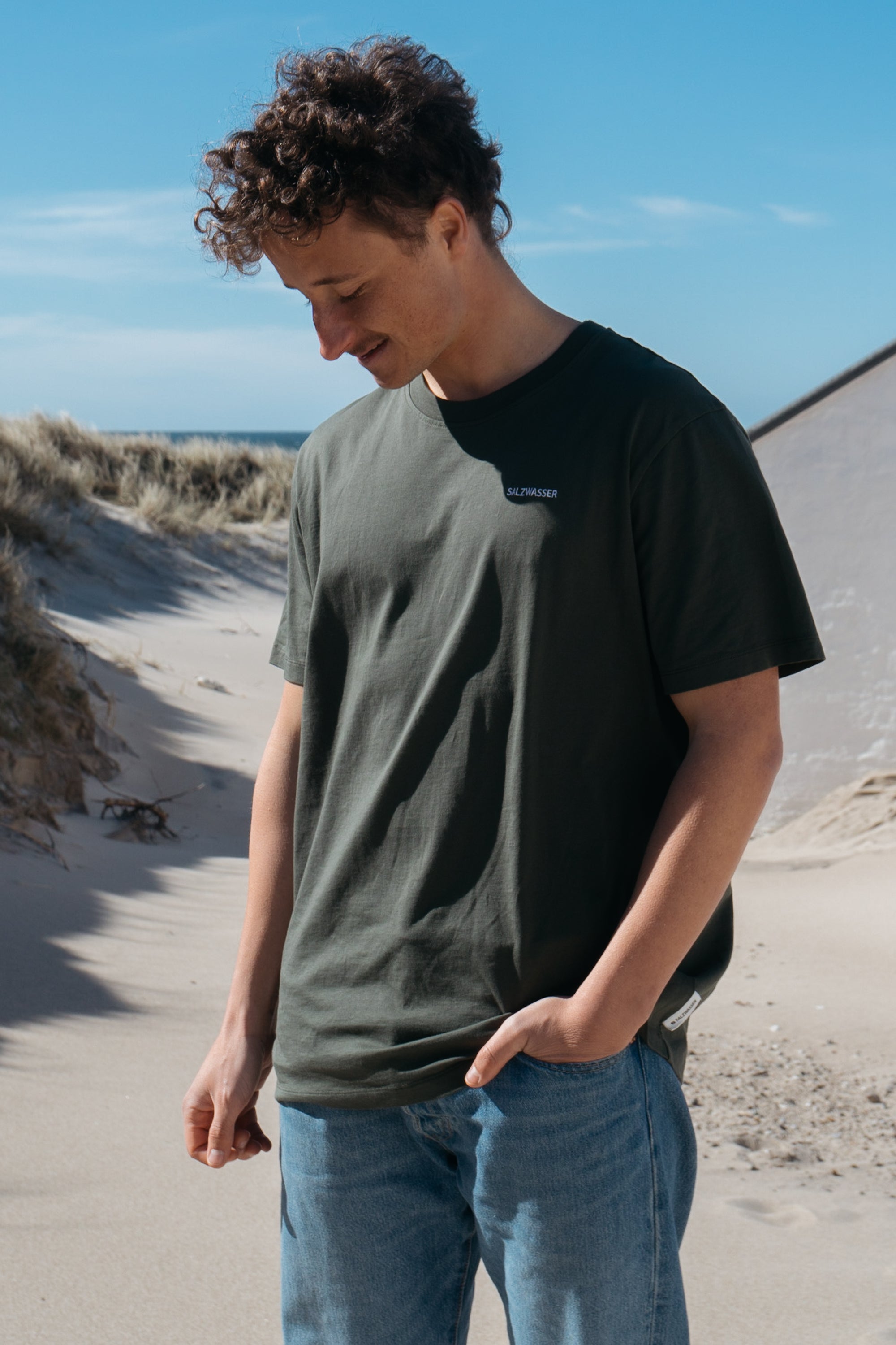 T-Shirt Jonte Oliv aus Bio Baumwolle von Salzwasser