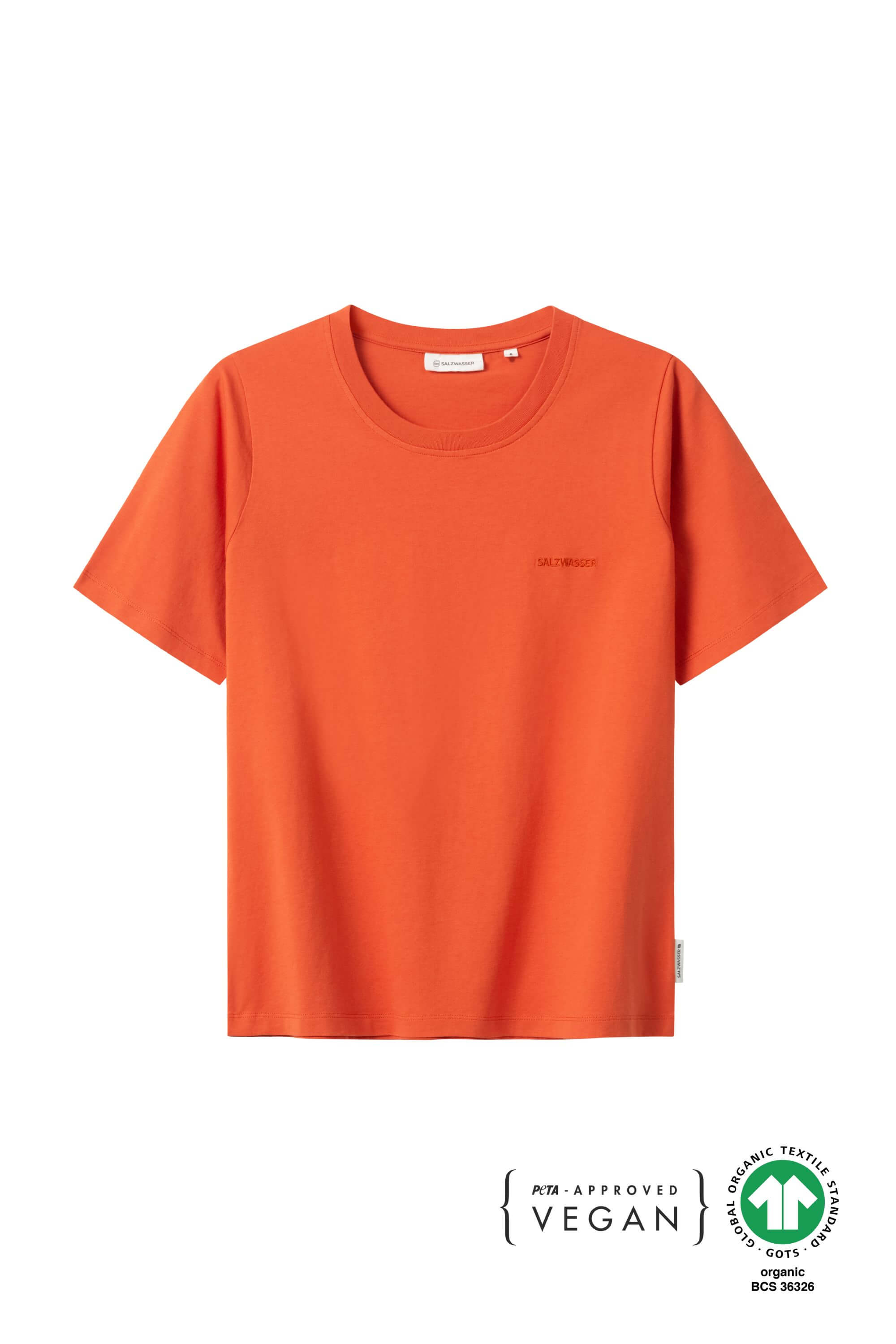 T-Shirt Lova Orange aus Bio Baumwolle von Salzwasser